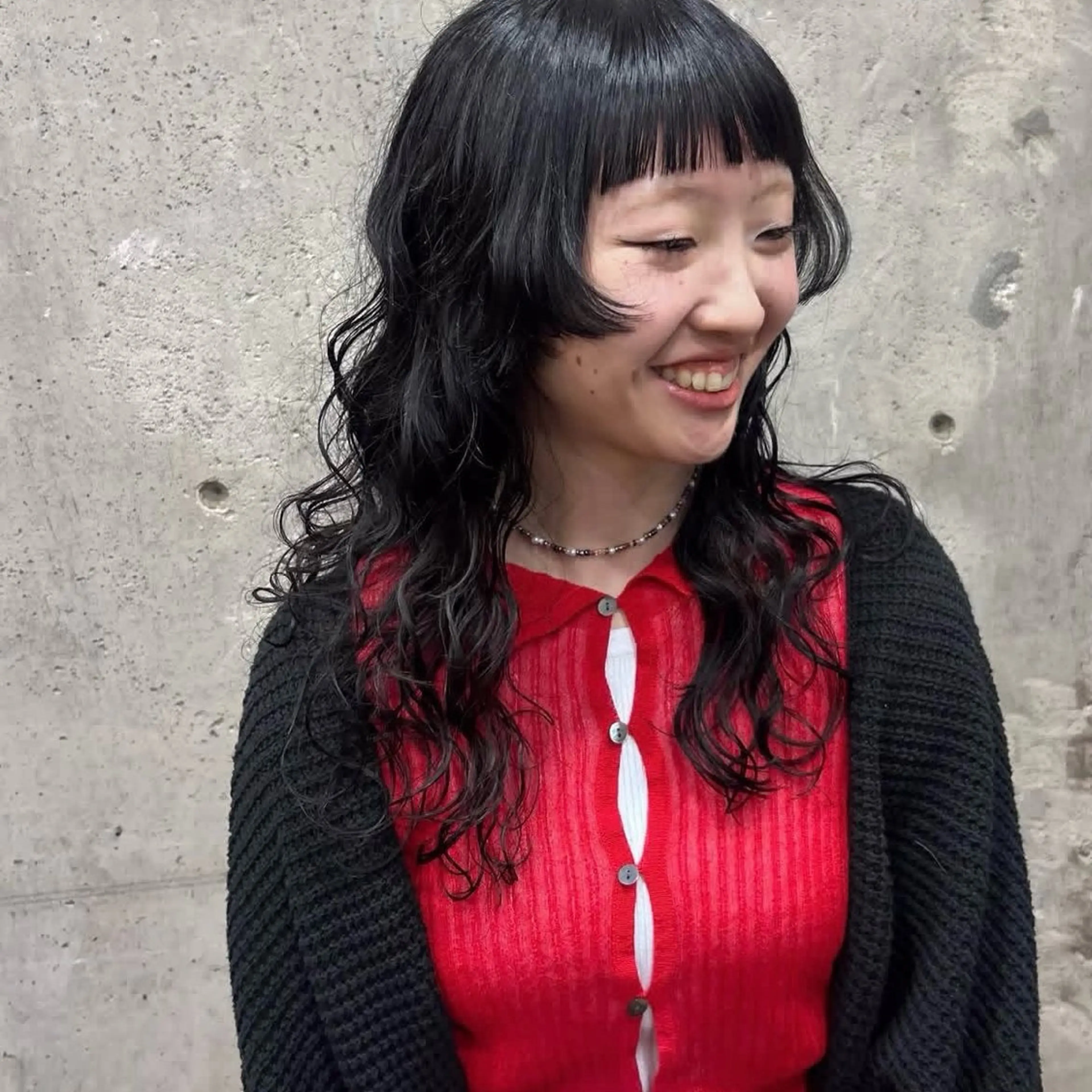 cut+parm【ナノスチームパーマでふわっと手触りの良い髪質+ダメージ軽減】の写真