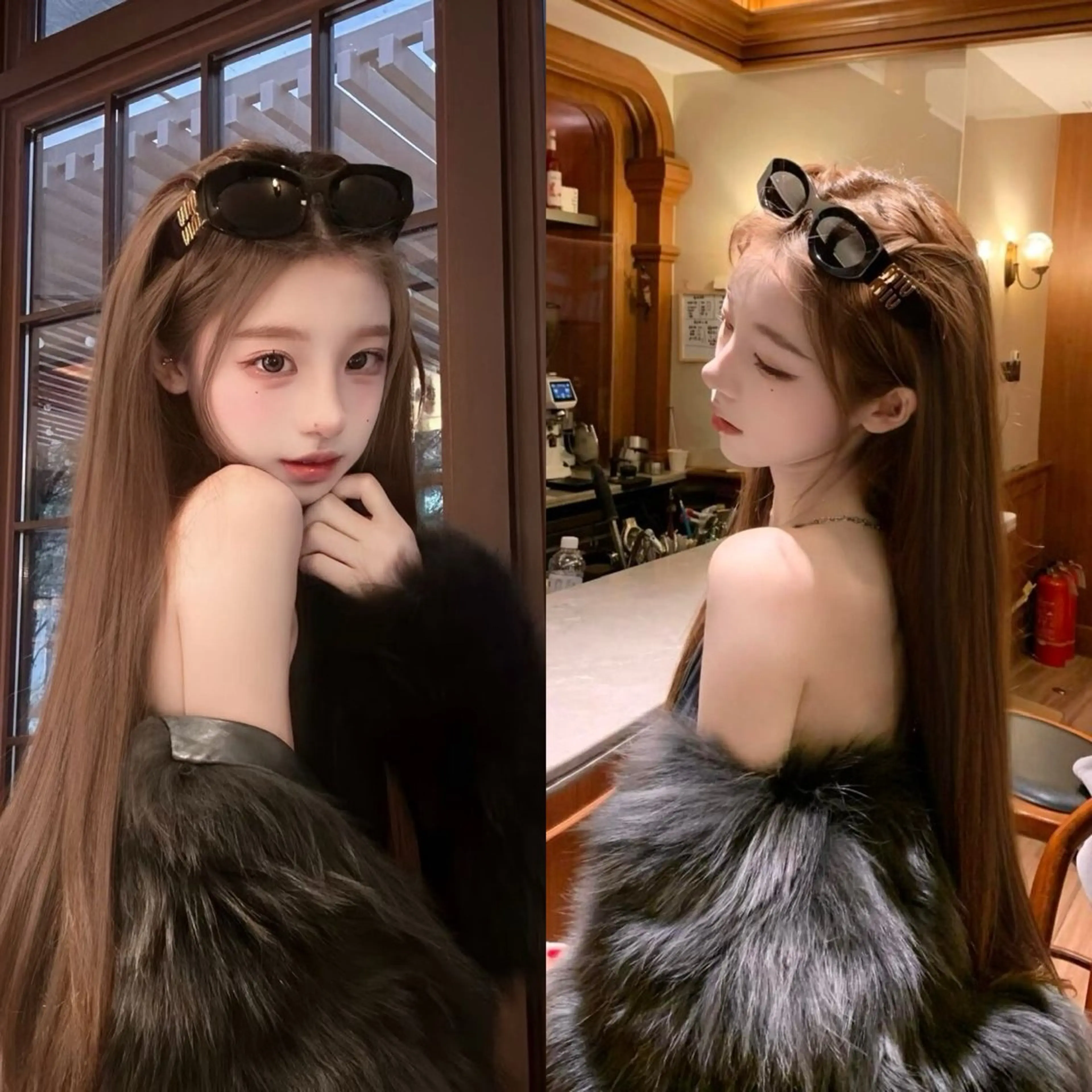 ロング カラー ヘアカラー トリートメント 透明感カラー×艶🤎 🌟YOSHIKIのヘアスタイル