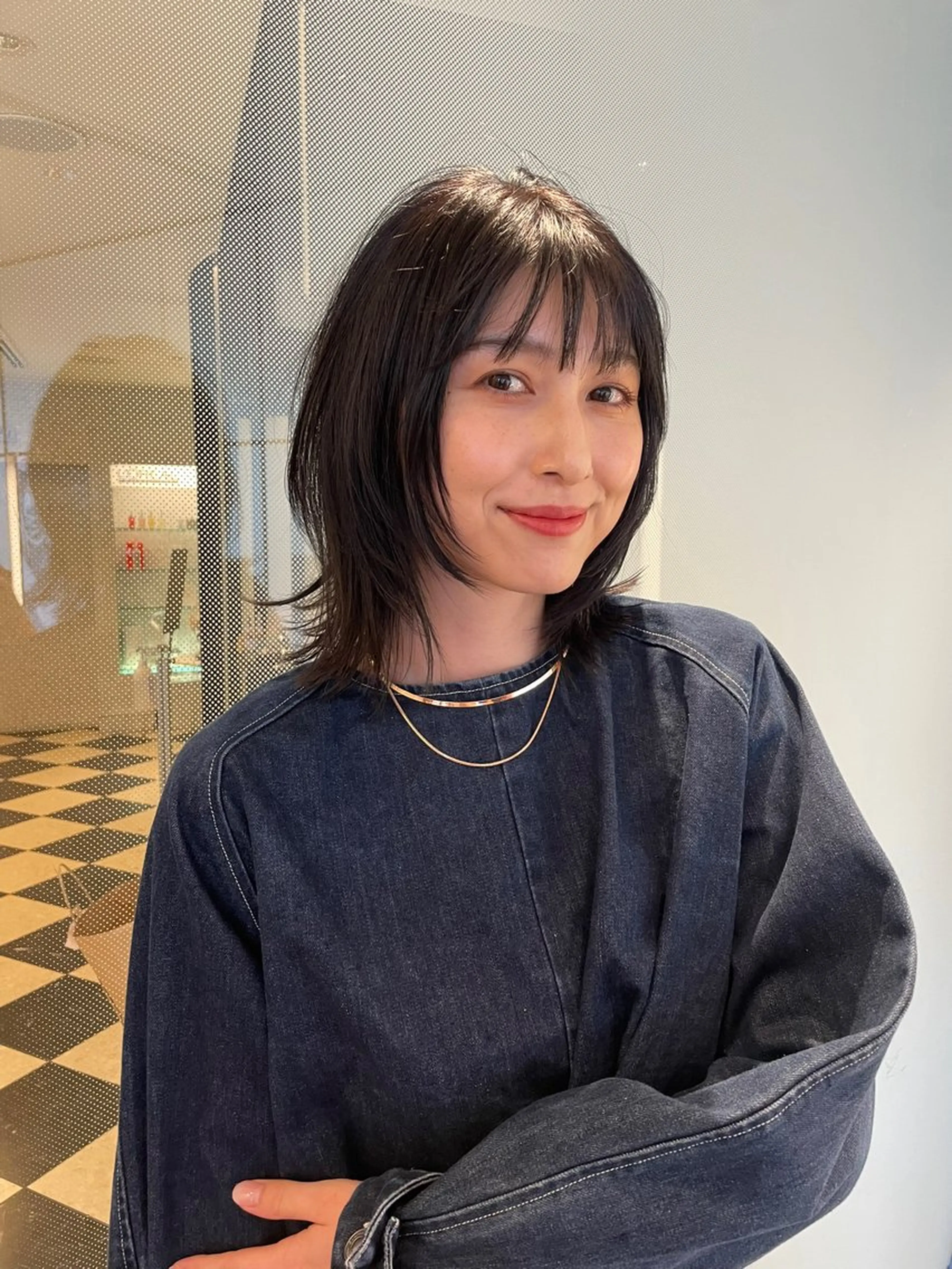 ミディアム 奥村 紗季のヘアスタイル