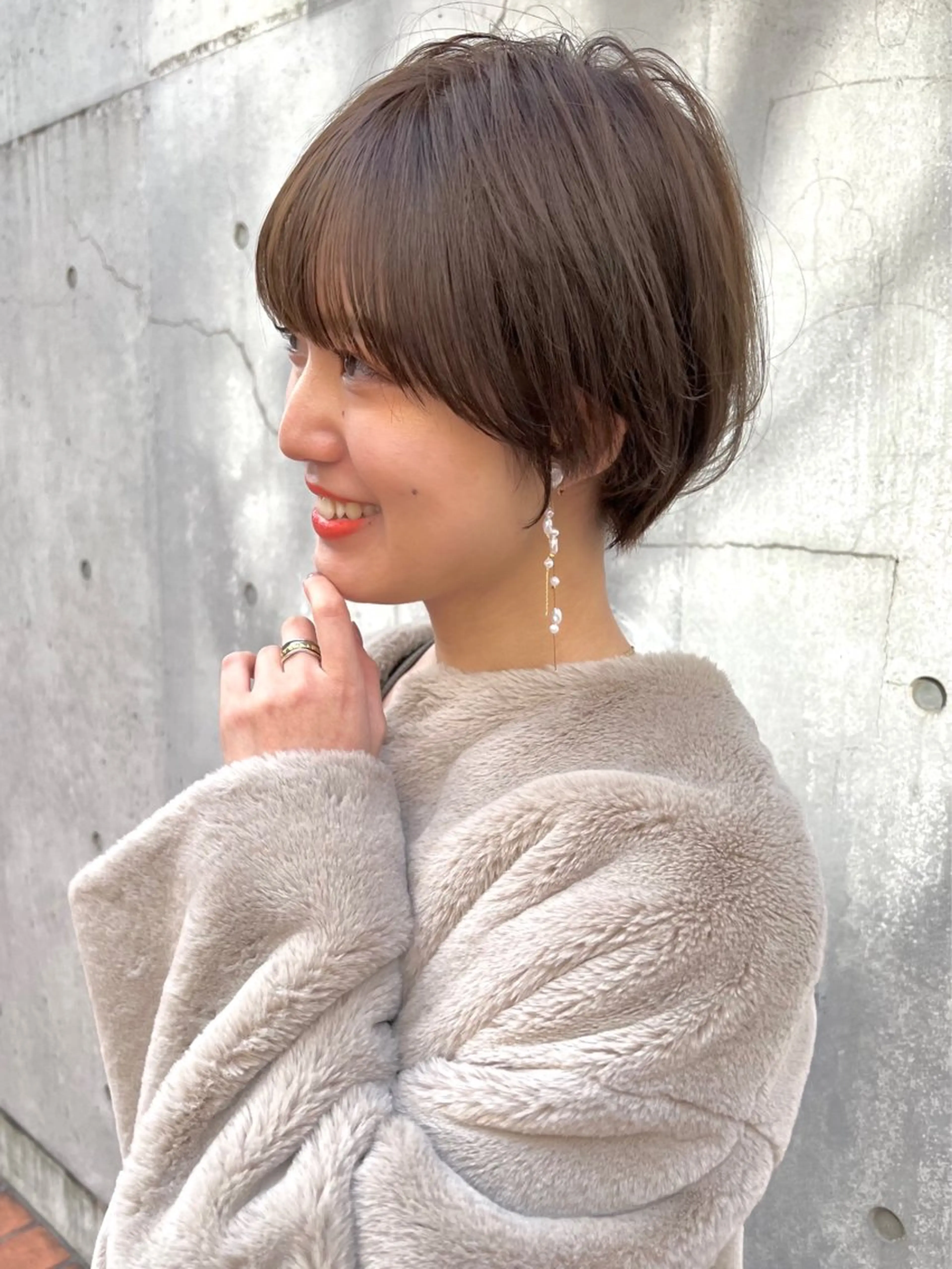 ショート 田中 優菜のヘアスタイル