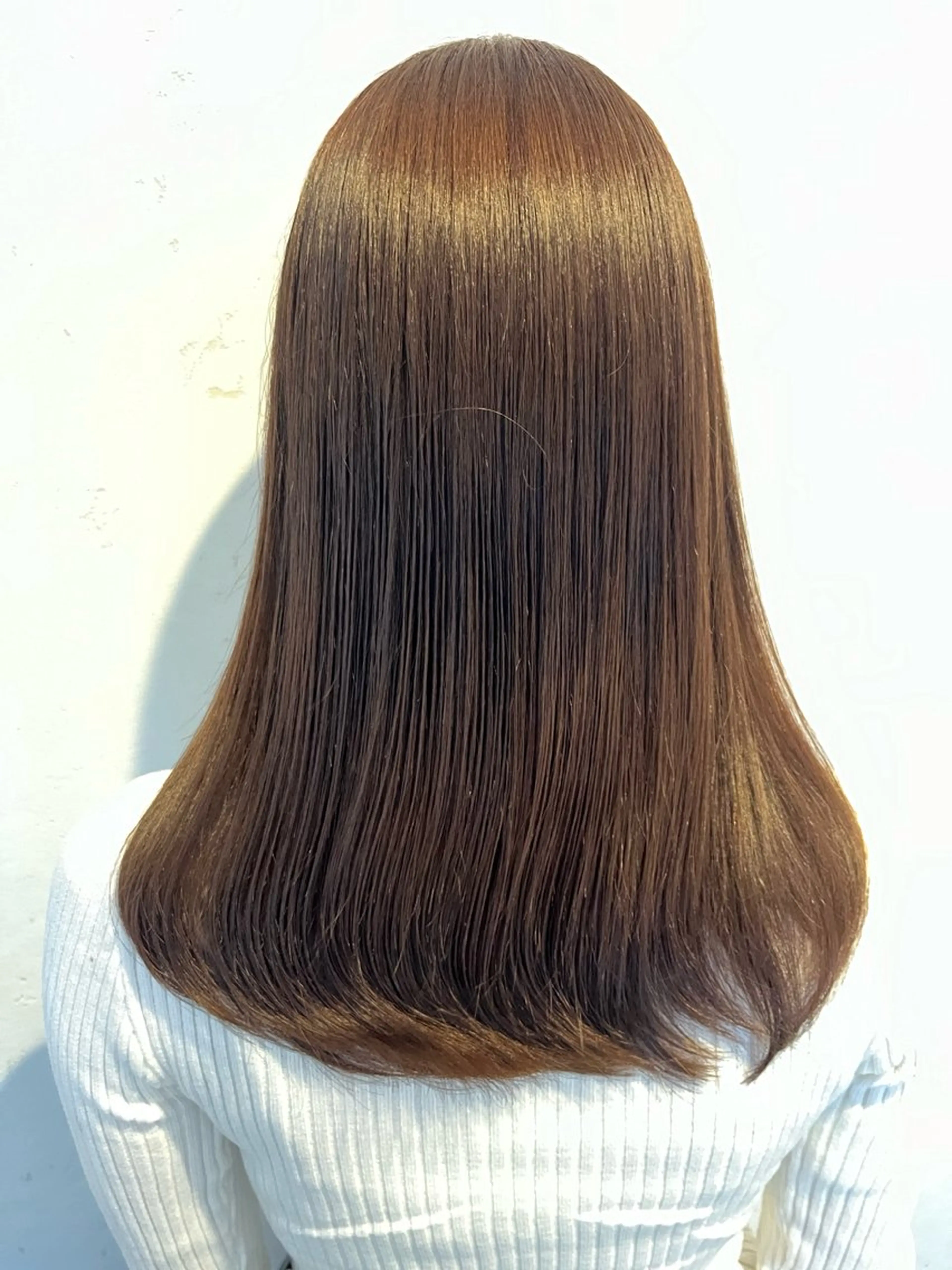 セミロング カラー 伊藤 さやかのヘアスタイル