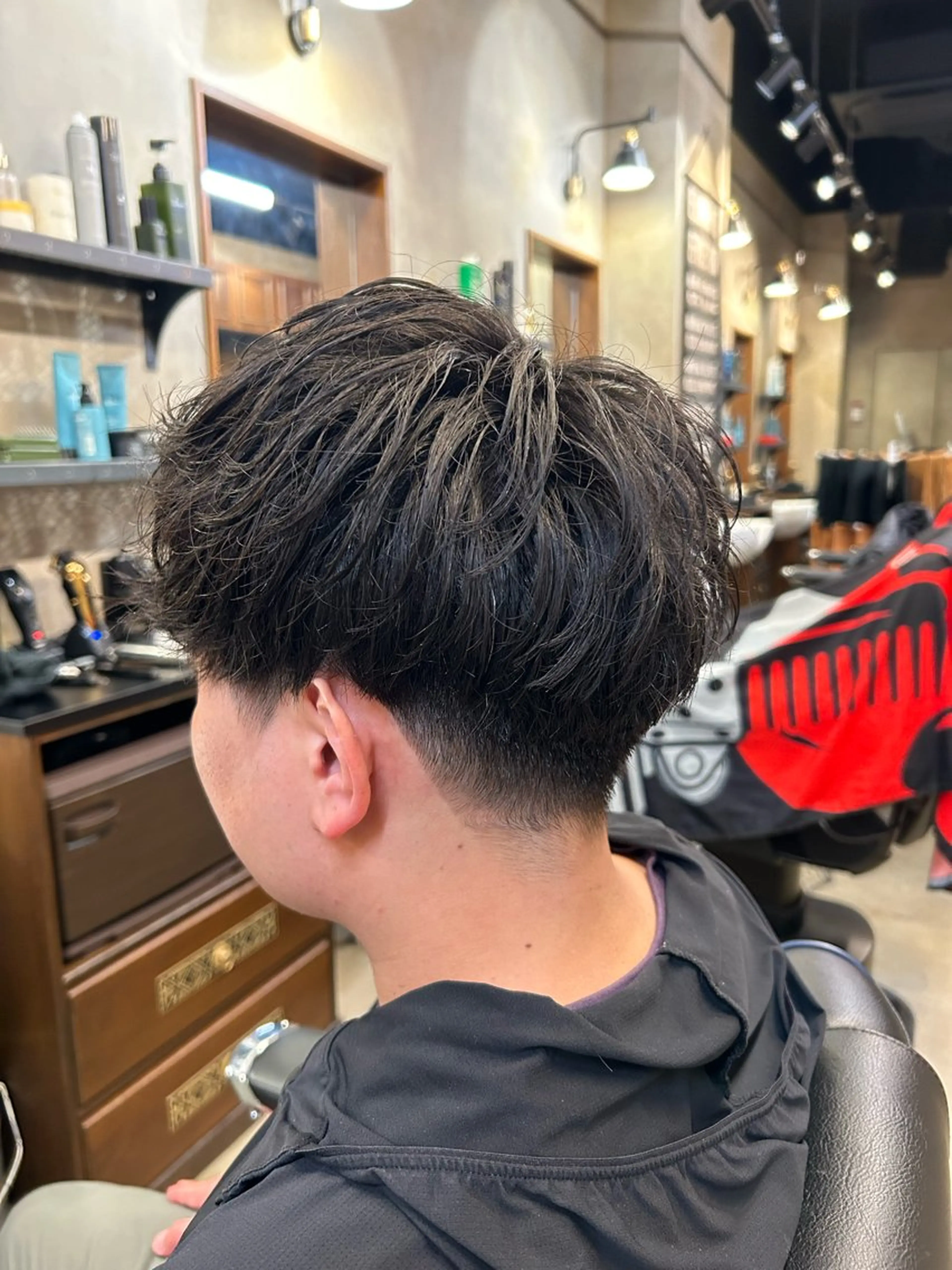 ショート メンズ マッシュ くせ毛 ショートヘア トミモト アユムのヘアスタイル