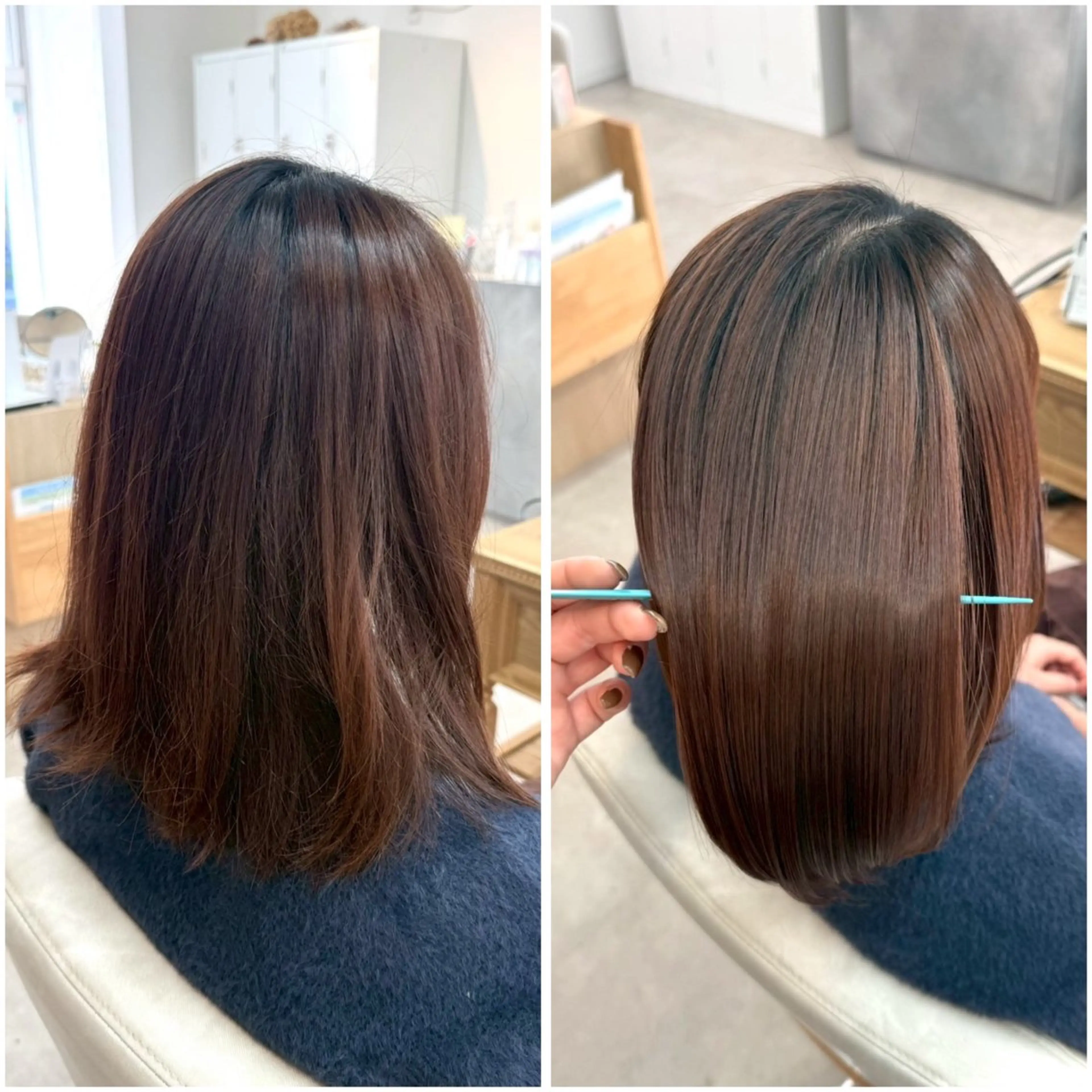 ミディアム 縮毛矯正 乙葉 / Roccoのヘアスタイル