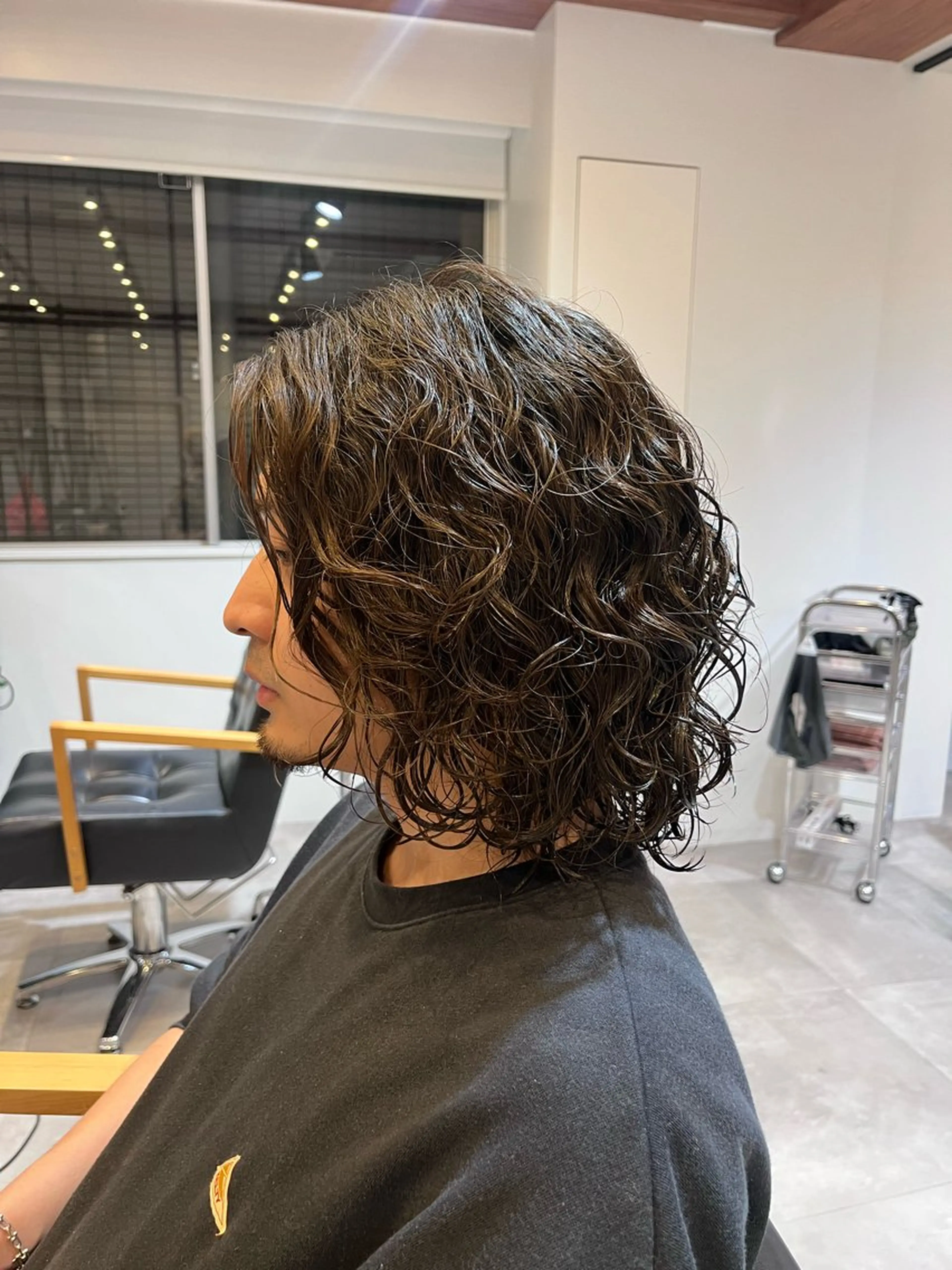ミディアム パーマ メンズ カット パーマ fifth/シン🌿 透明感カラー/パーマのヘアスタイル
