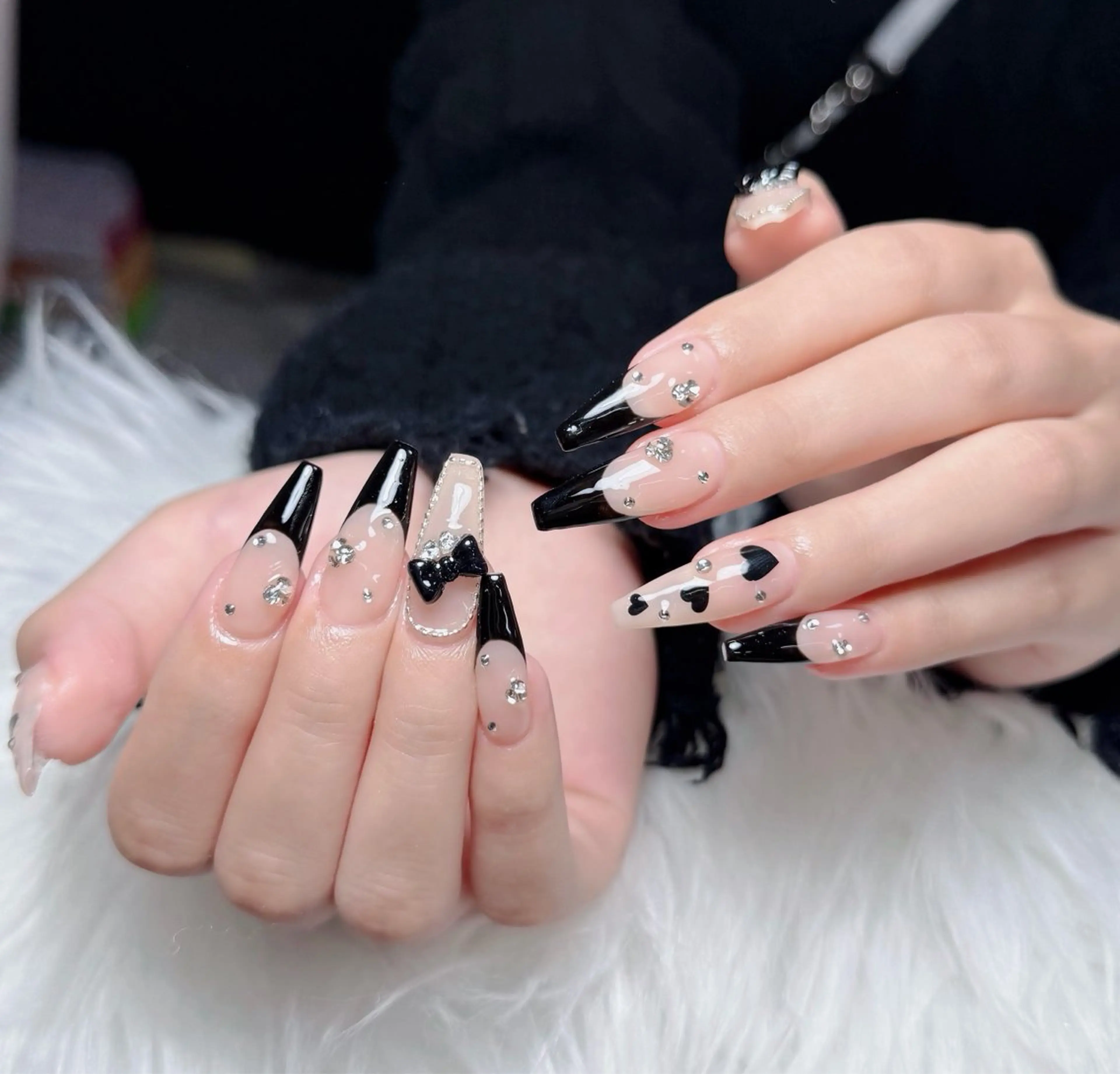 ネイル アートネイル フレンチネイル ジェルネイル 韓国ネイル マグネットネイル ハンドネイル Lenie Nail Okuboのネイルデザイン