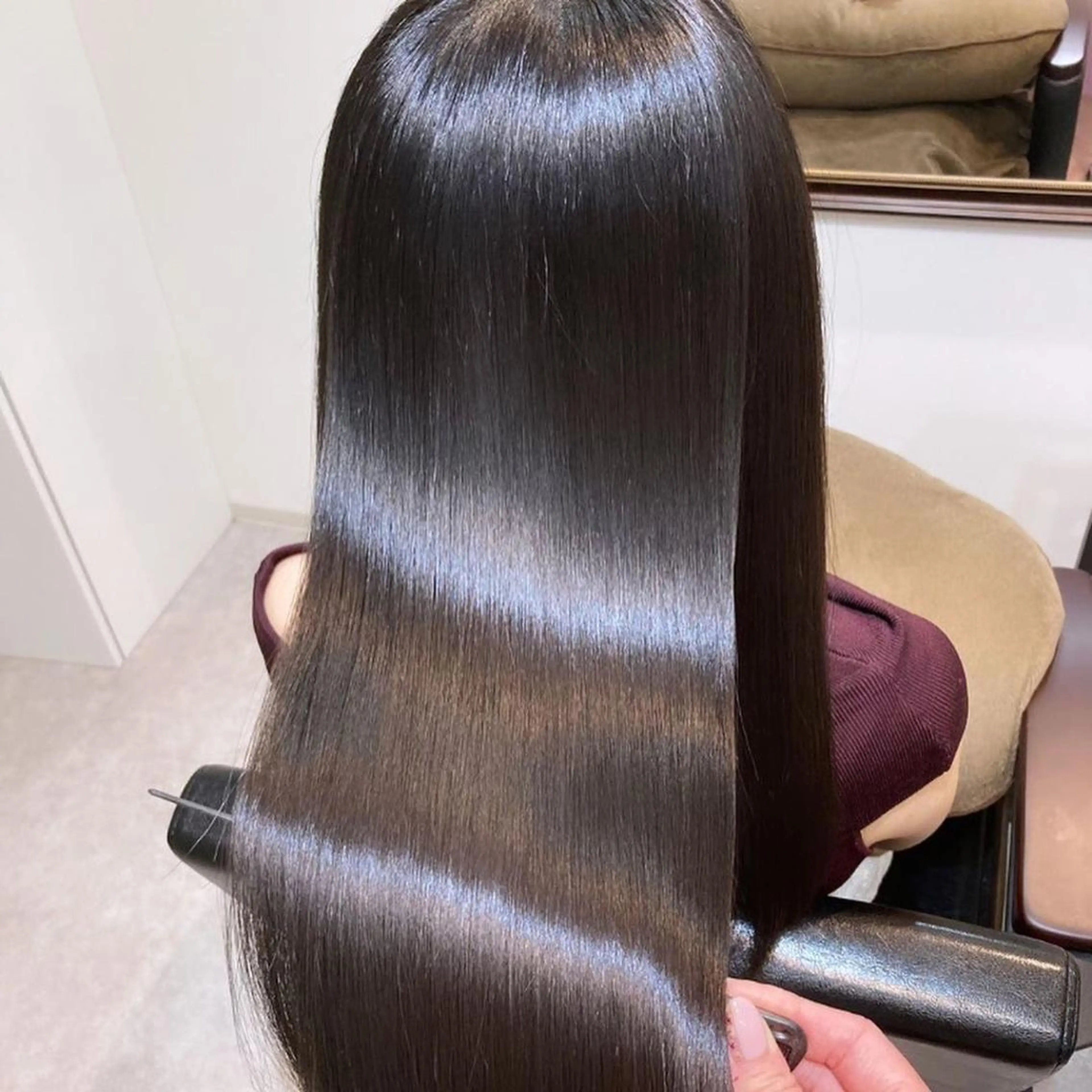 【髪質改善】美髪ストレート✨《縮毛矯正》＋プレミアムトリートメント⏩カウンセリング動画撮影OKの方のみのご案内。加工ありの写真