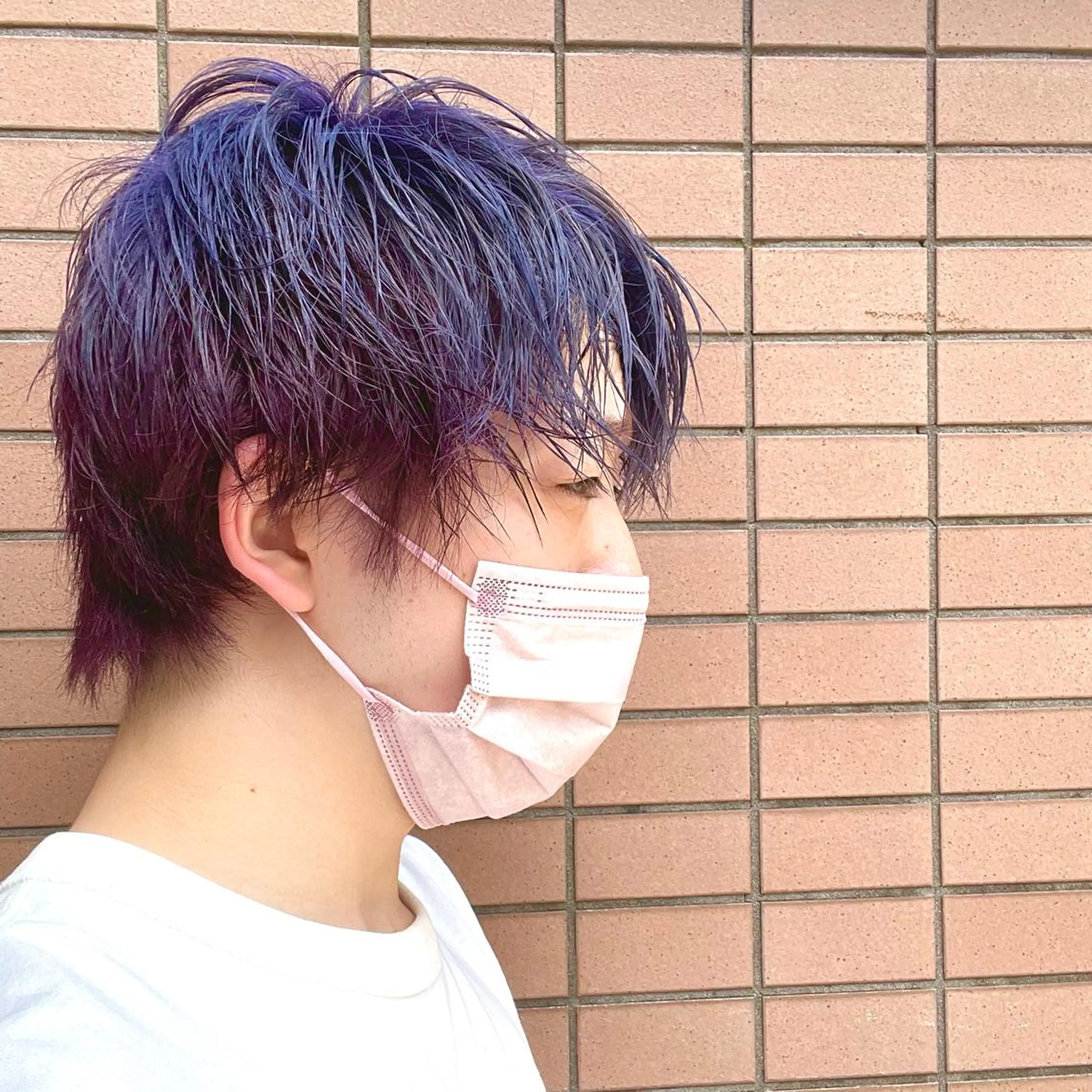 ショート カラー メンズ ラベンダーカラー カット 【大人ショート/ボブ モデル募集】　Seiのヘアスタイル