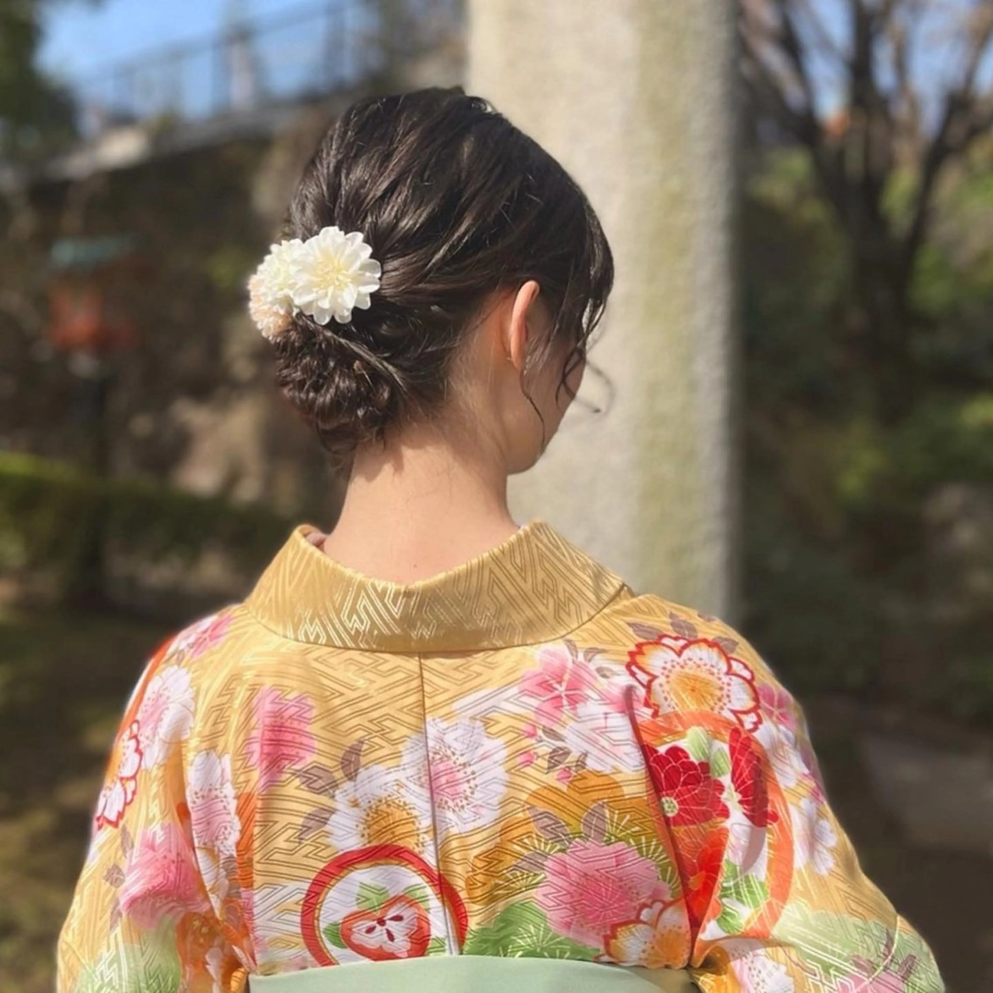 ミディアム ヘアアレンジ 保谷 菜々美のヘアスタイル
