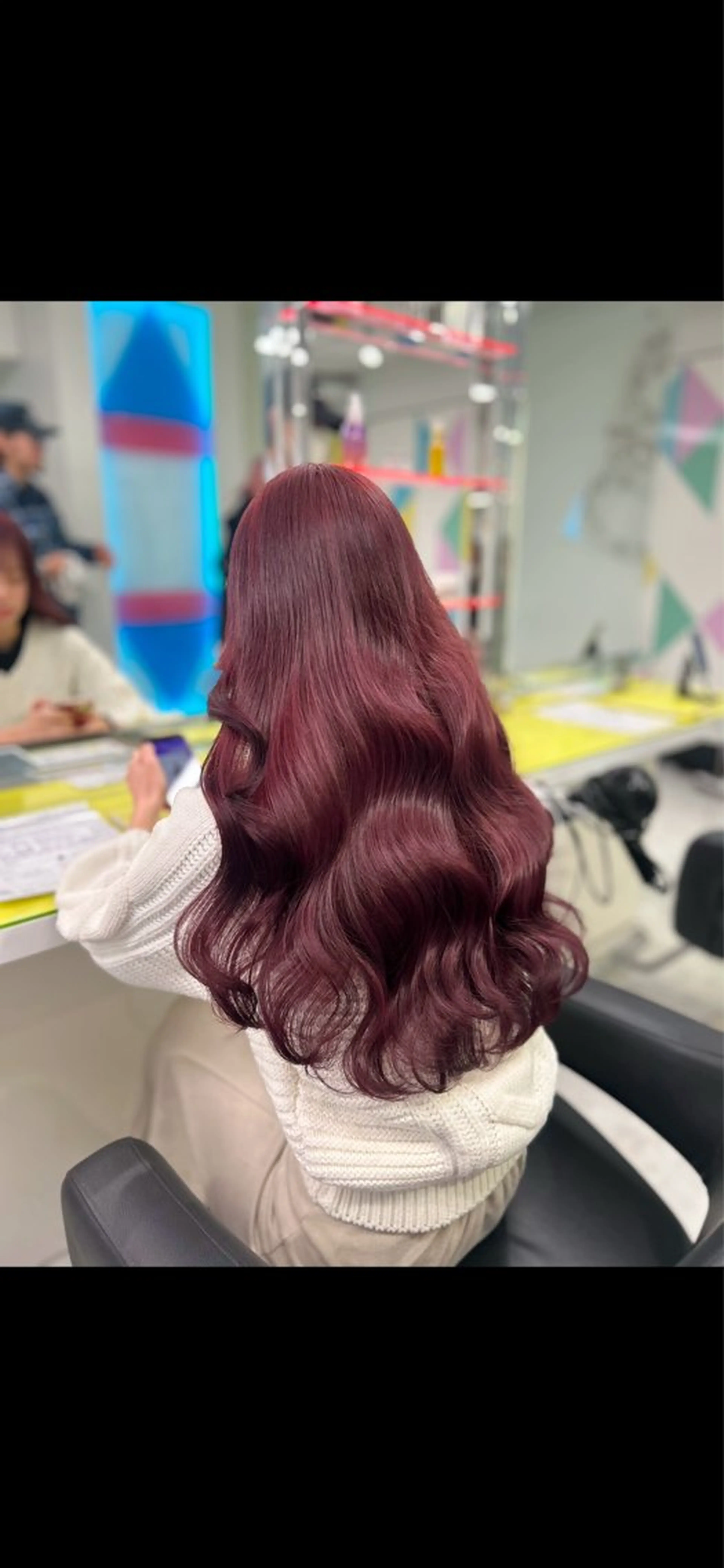 ロング カラー ヘアカラー トリートメント ヘアセット ガーリー♡女の子っぽ ヘア♡ピンクカラー♡のヘアスタイル