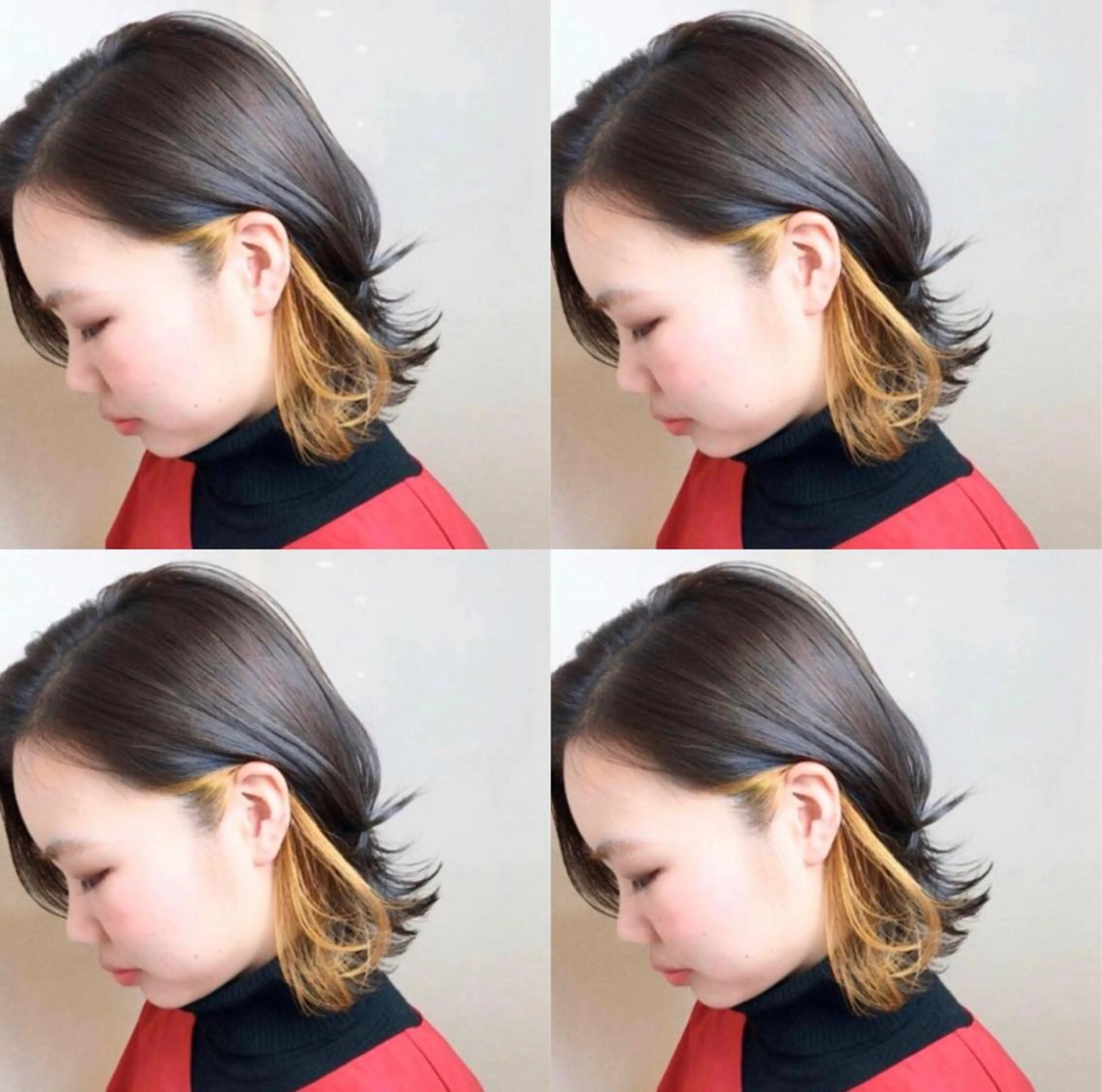 ミディアム カラー レイヤー×髪質改善 マネージャー安藤光司のヘアスタイル