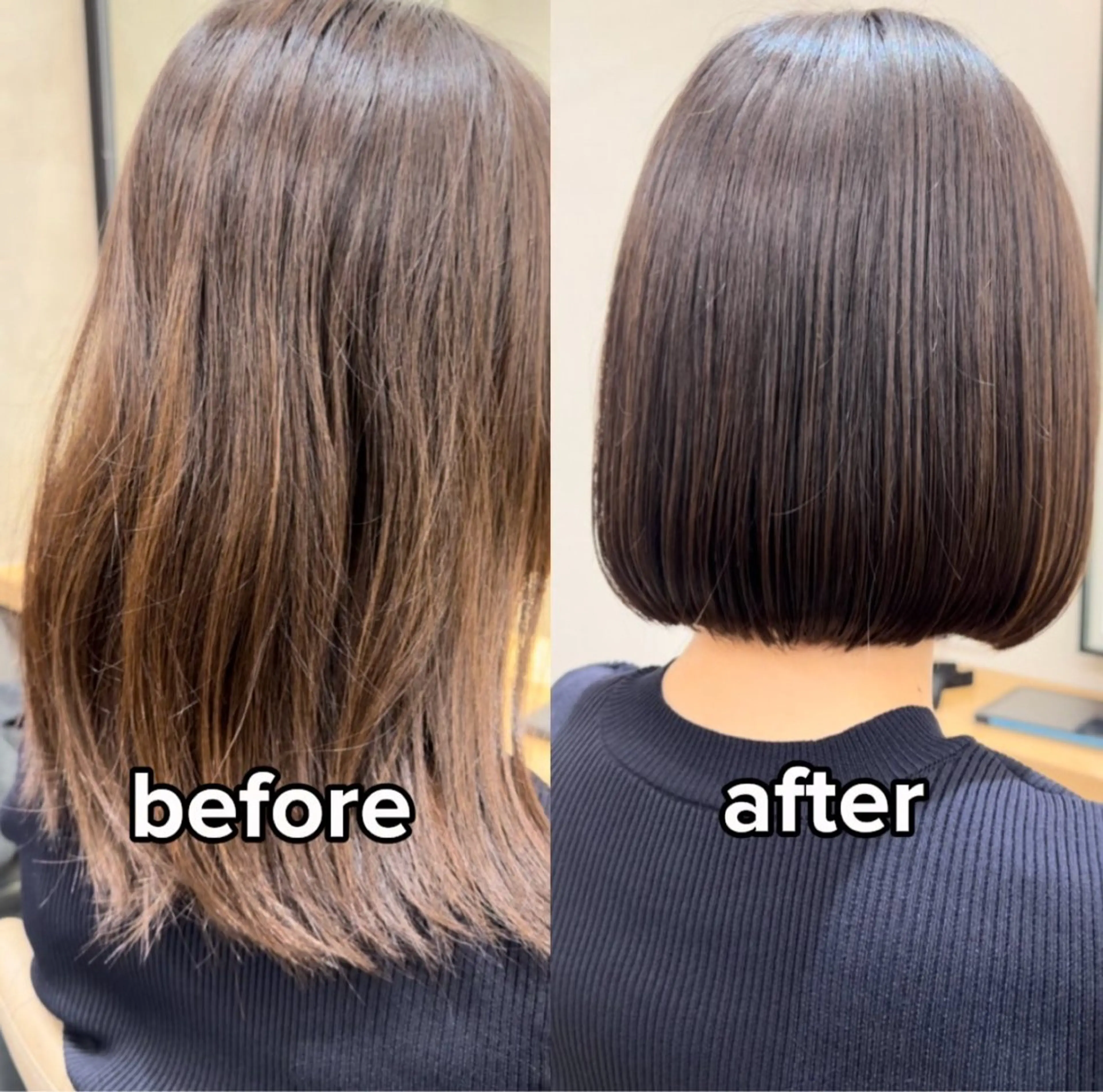 ショート カラー 切りっぱなしボブ ブリーチ ブリーチなしカラー ボブ 顔周りカット カット ヘアカラー ♥️似合わせボブ/ 縮毛矯正/大和田拓夢のヘアスタイル