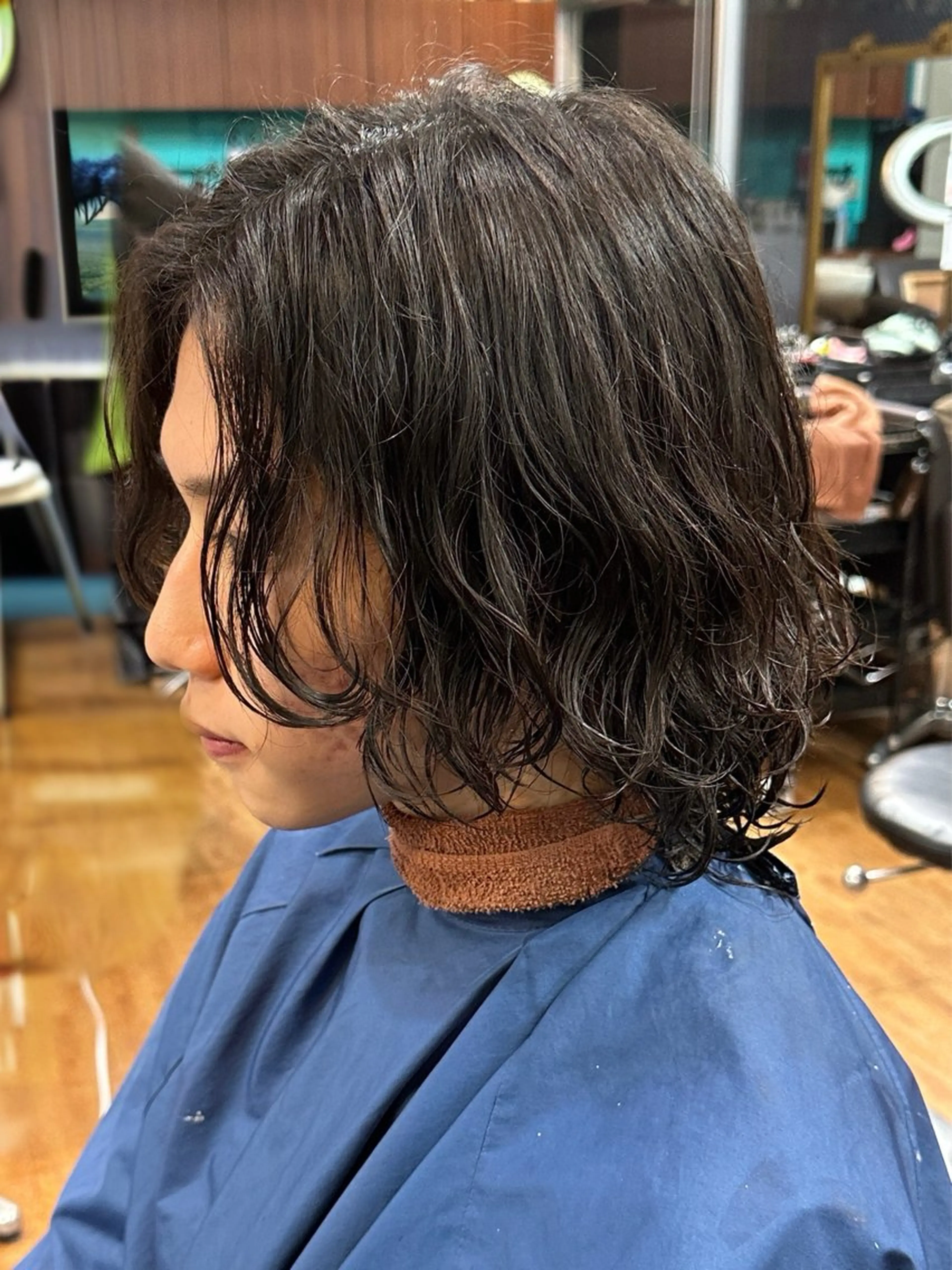 ミディアム パーマ メンズ ドアベル所属・中原 祥太のヘアスタイル