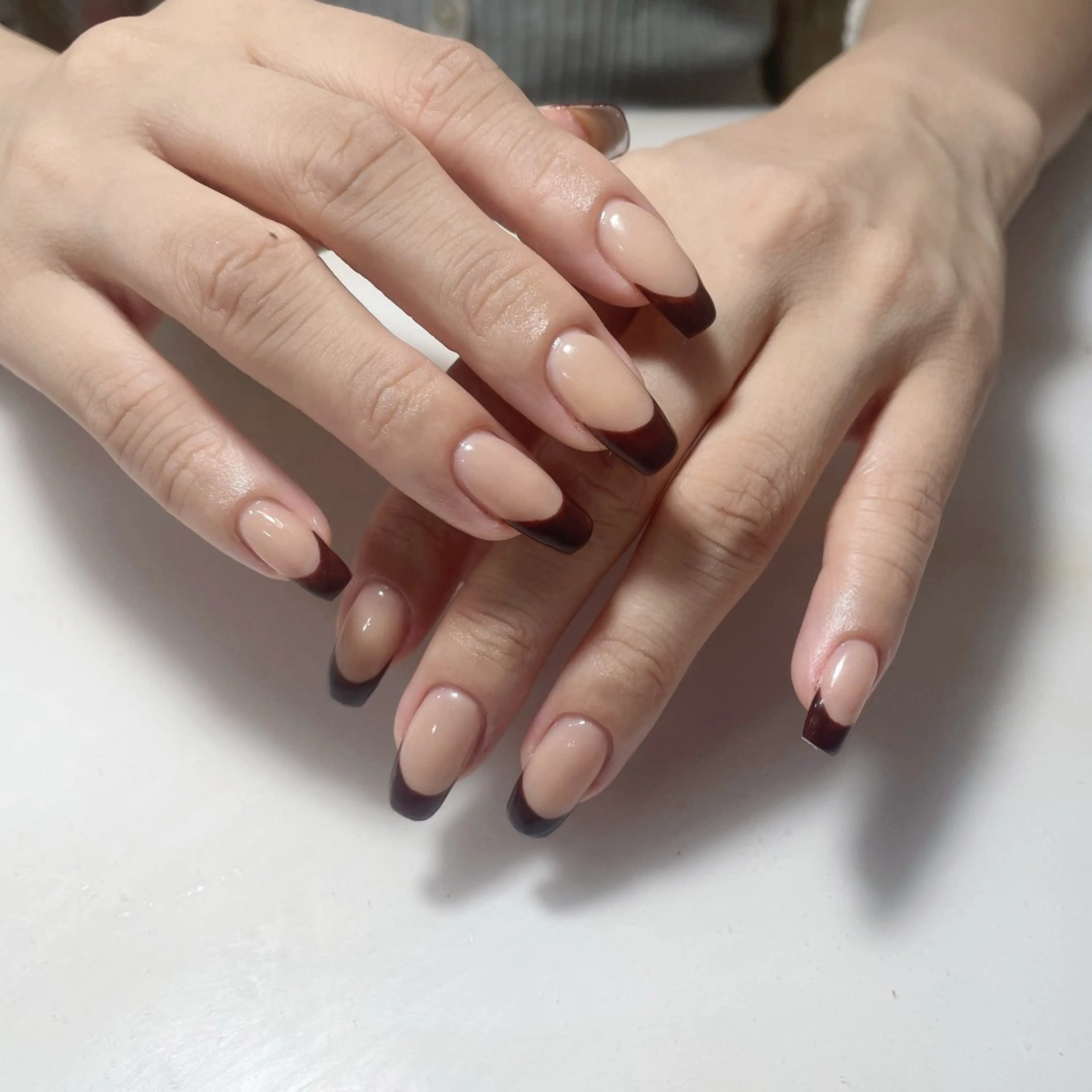 ネイル アートネイル フレンチネイル ジェルネイル グラデーション 韓国ネイル ハンドネイル 久保田 マリコのネイルデザイン