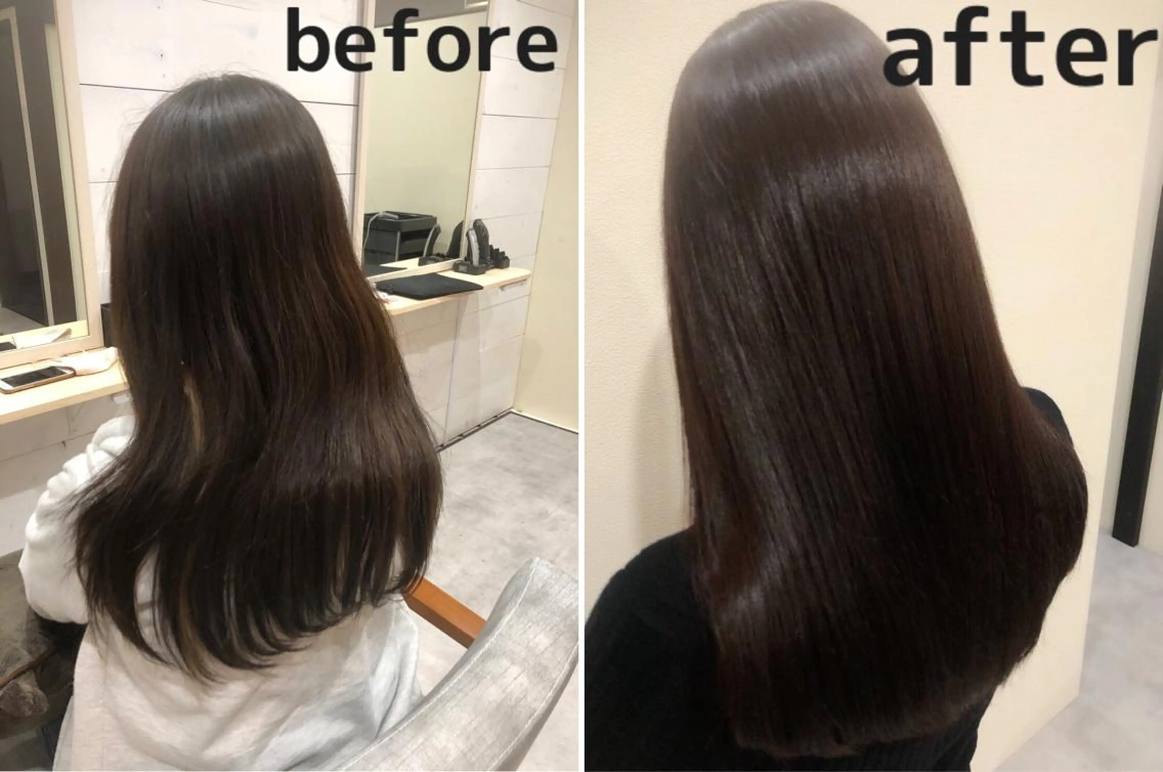 セミロング カラー セミロングパーマ 髪質改善 縮毛矯正 カット ヘアカラー トリートメント 髪質改善専門店 Shomaのヘアスタイル