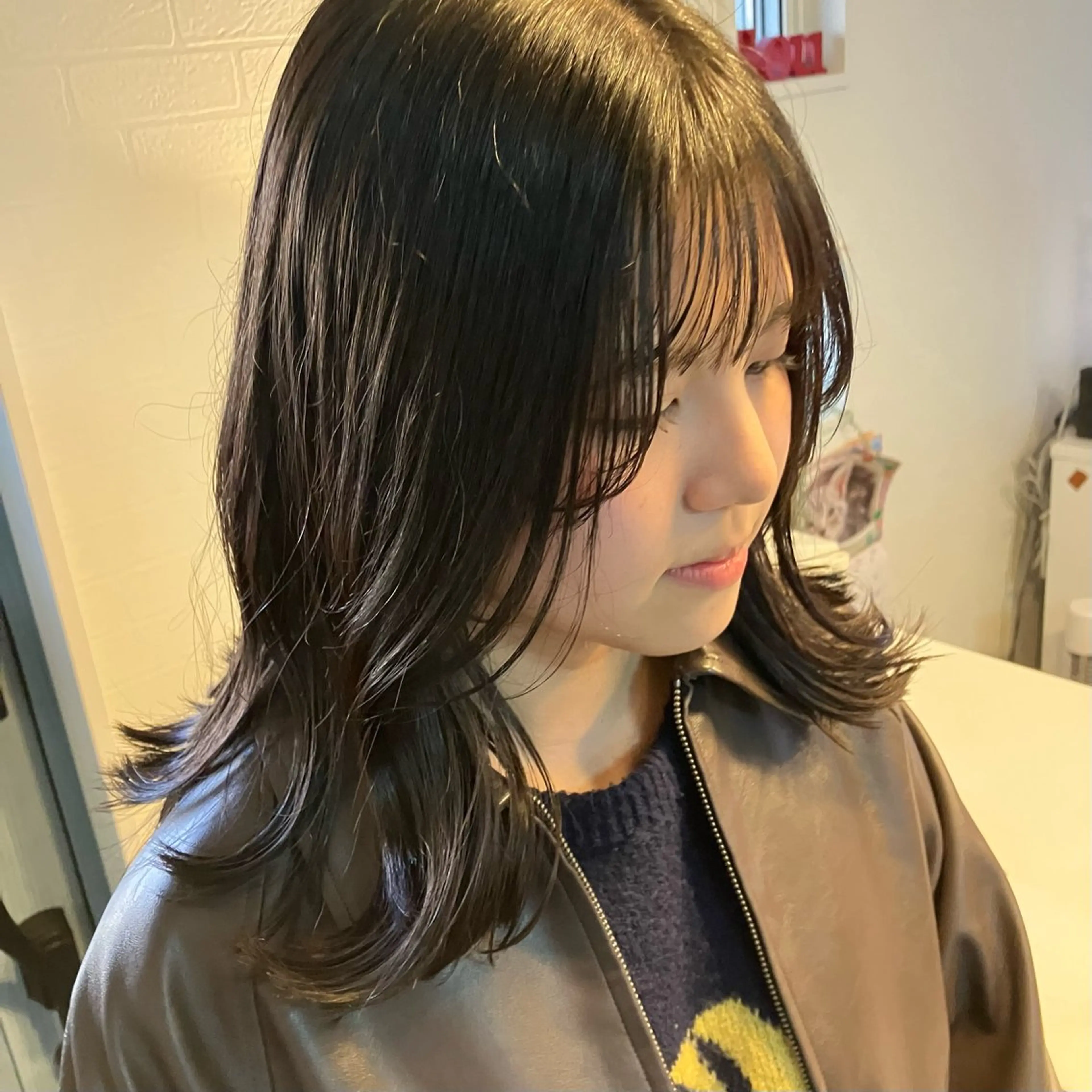 ミディアム 学生 カット トリートメント ナチュラルヘア 🌱/久留米/あまのヘアスタイル