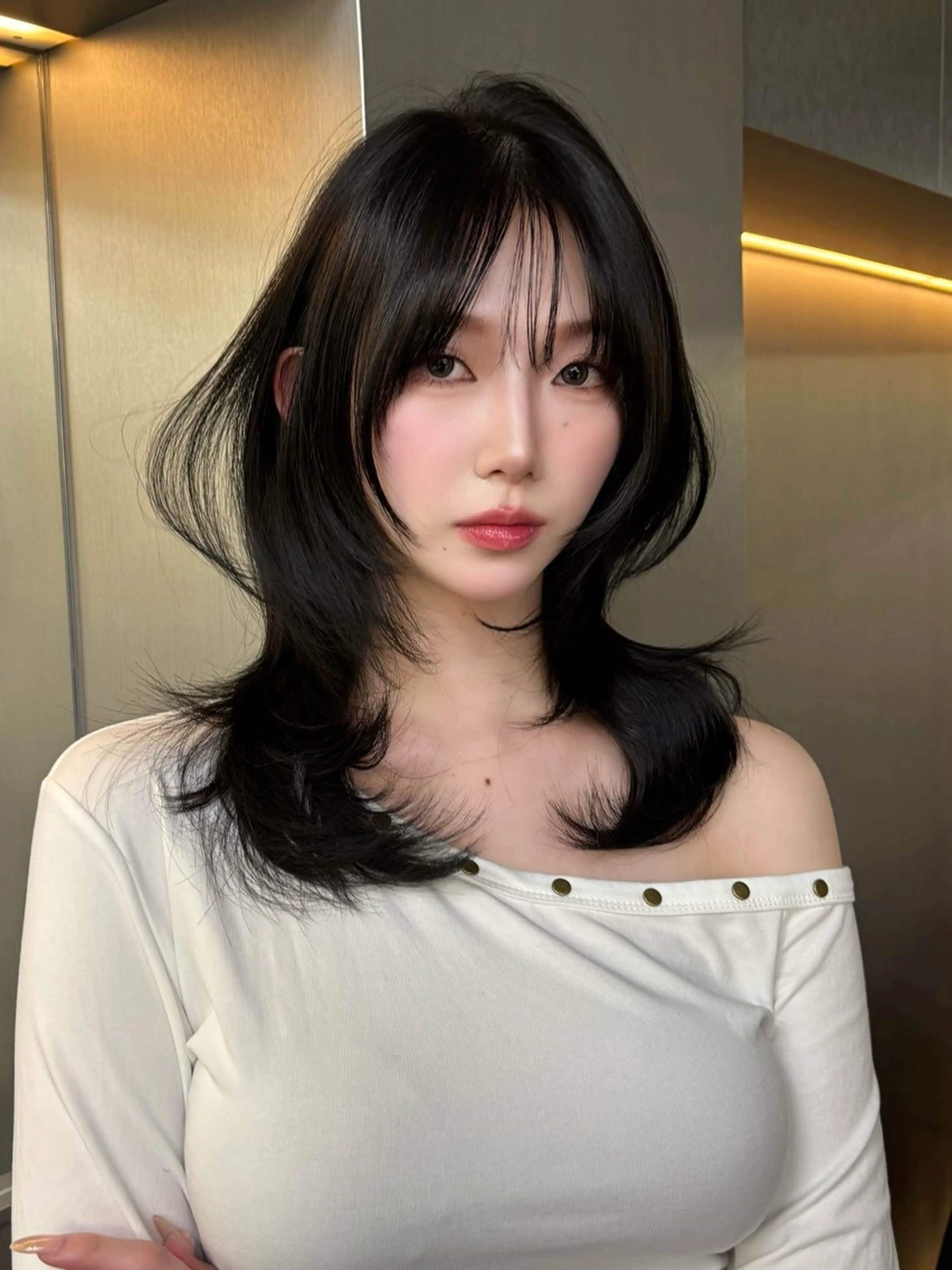 セミロング レイヤーカット ヘアカラー トリートメント ヘッドスパ SHOUHEI .のヘアスタイル