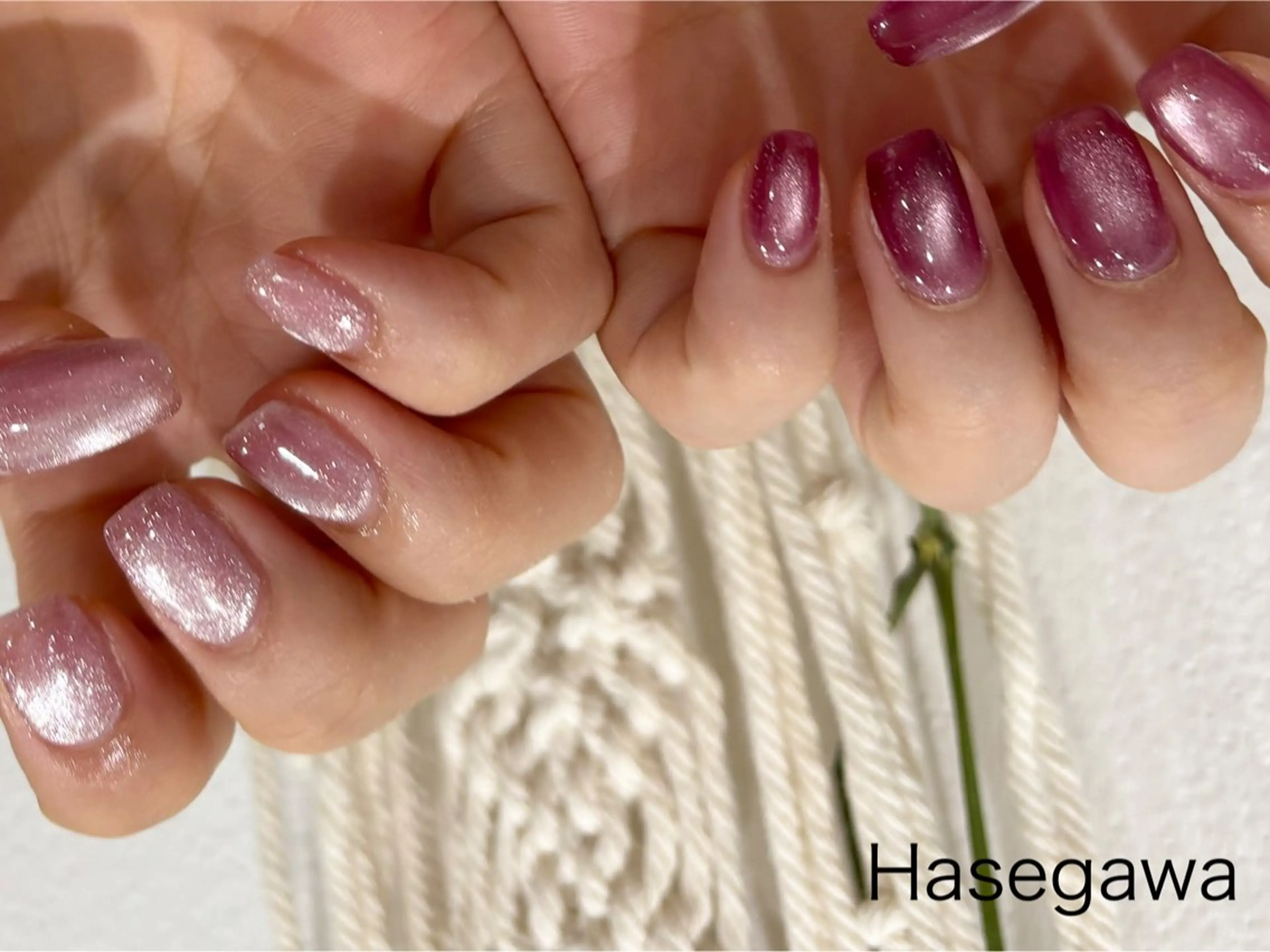 ネイル ピンク ハンドネイル DROP 長谷川のネイルデザイン