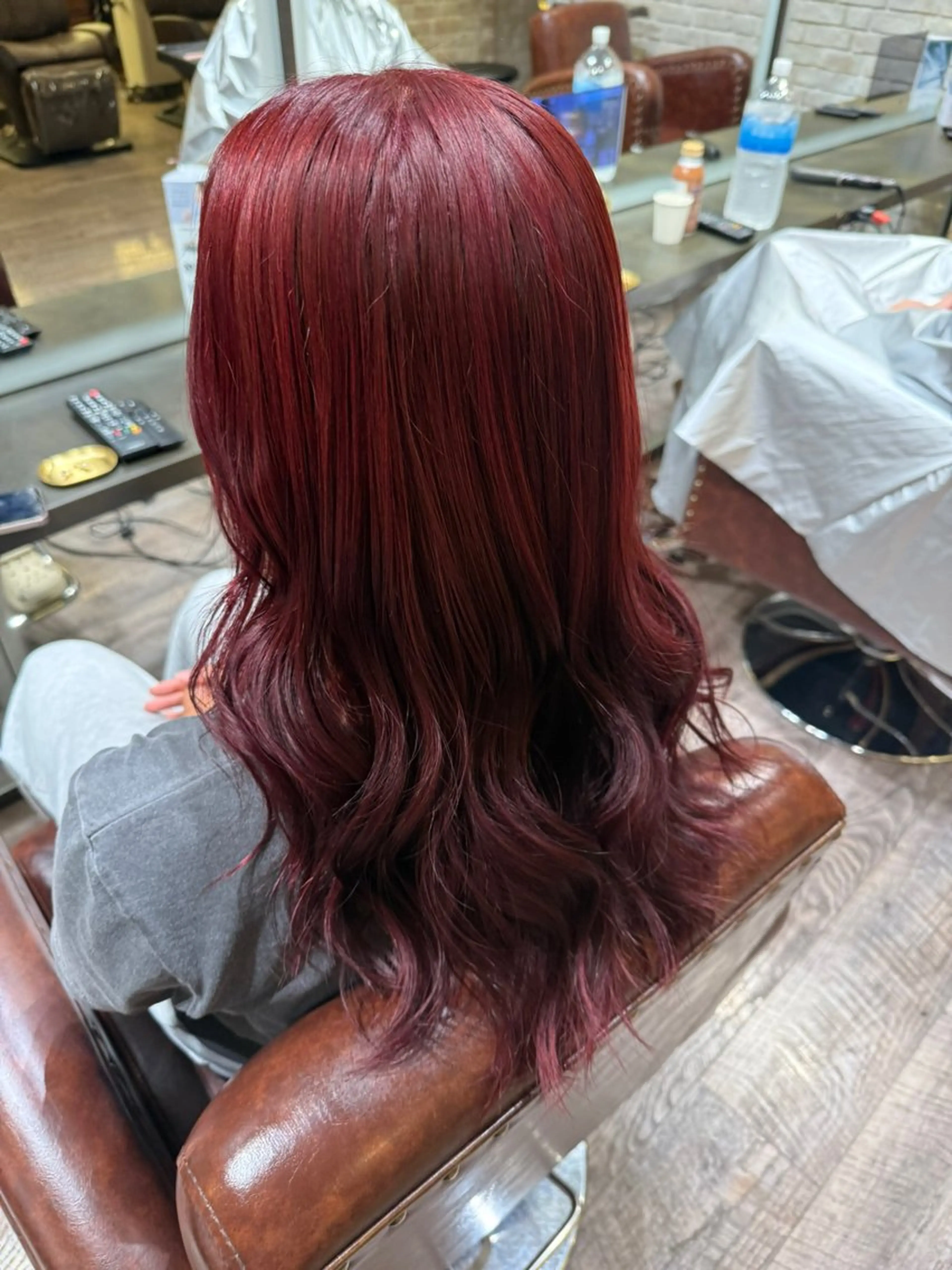 ロング カラー グラデーションカラー レッドカラー elto烏丸/ リクエスト下さいのヘアスタイル