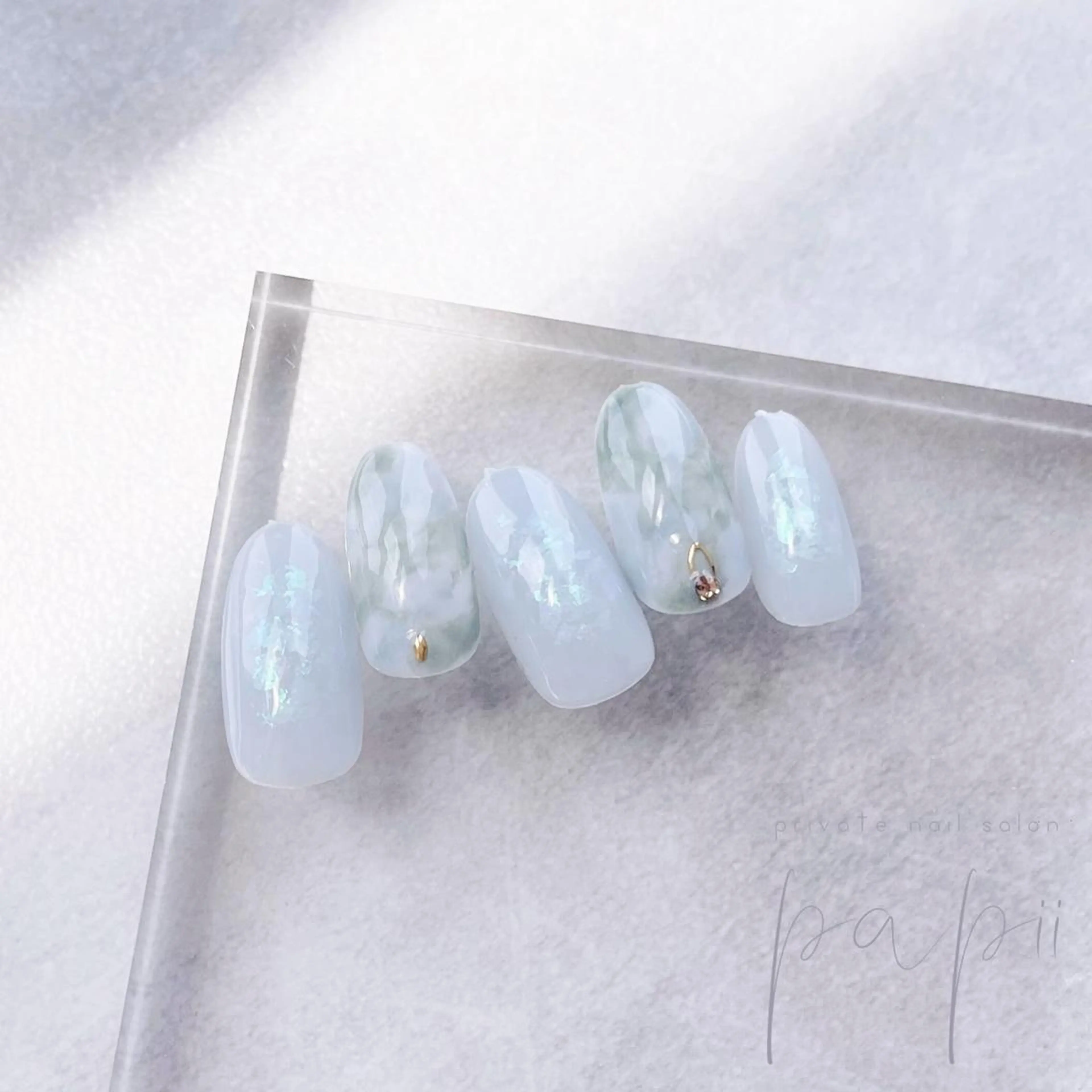 ネイル シンプルネイル ハンドネイル papii☆ kurodaのネイルデザイン