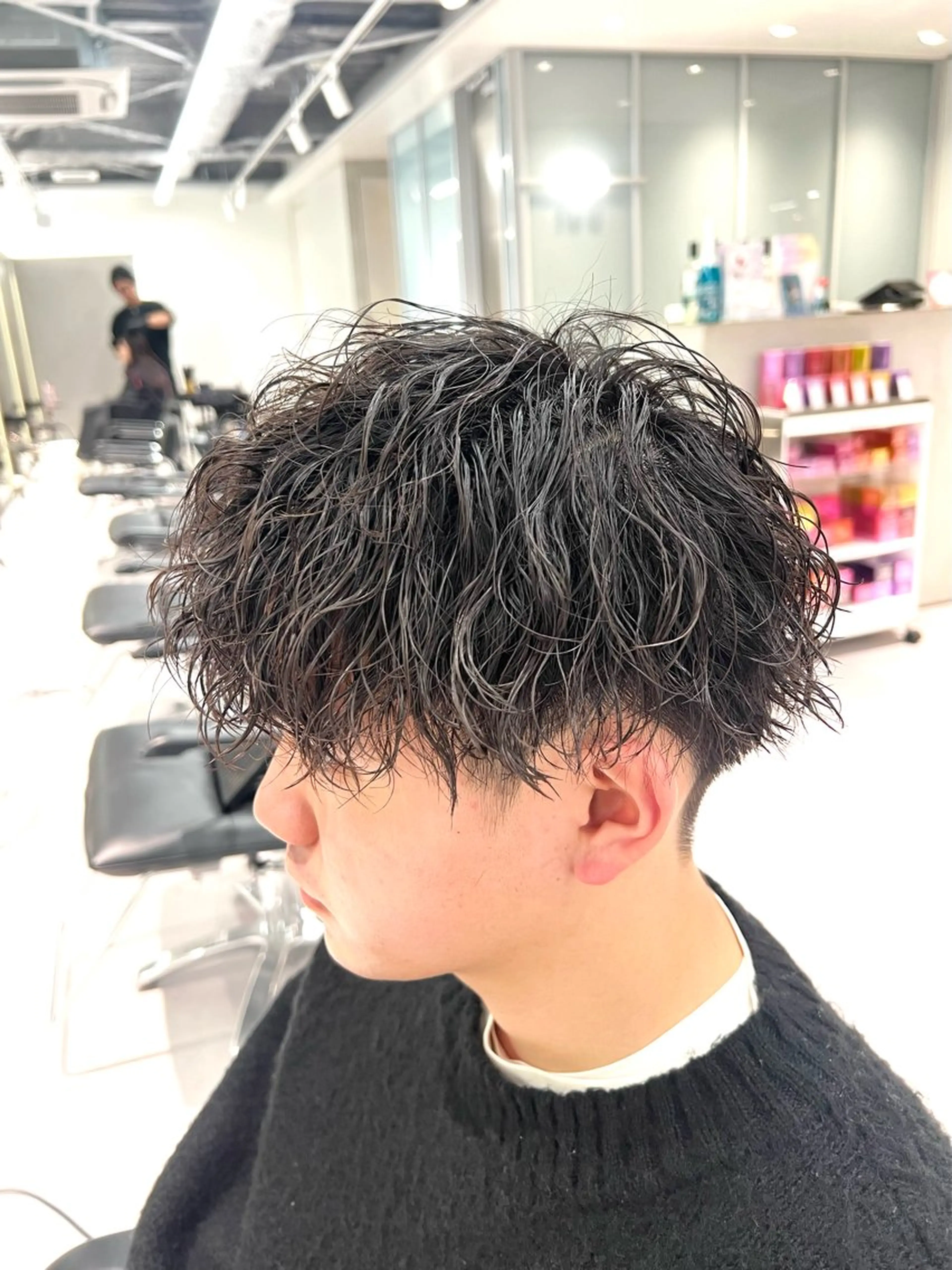 パーマ メンズ カット ツイスパ/シャドウ 矢吹俊大郎のヘアスタイル
