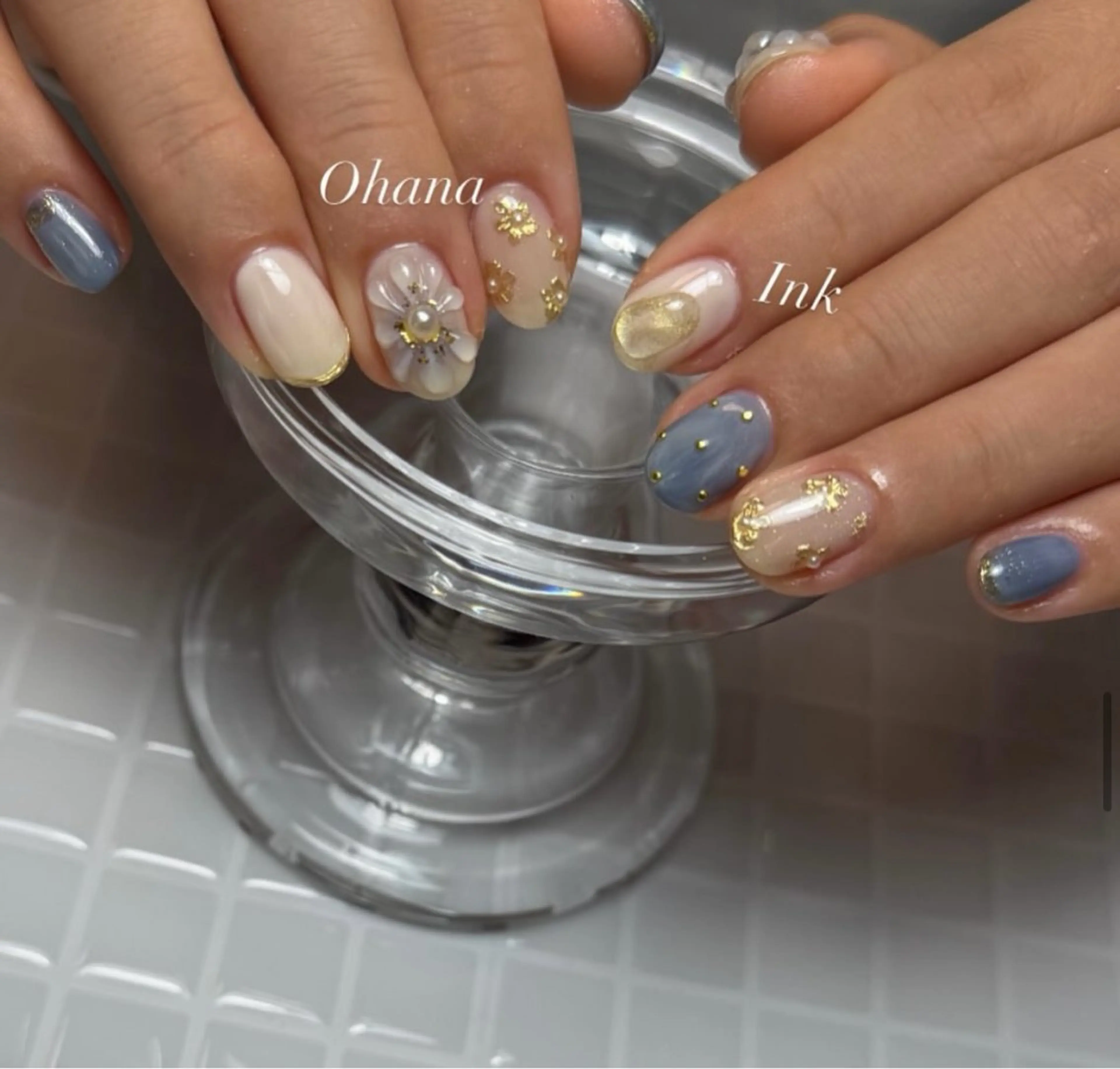 ネイル 持ち込み ニュアンスネイル シンプルネイル 春ネイル 藤崎歩美 /自宅サロンのネイルデザイン