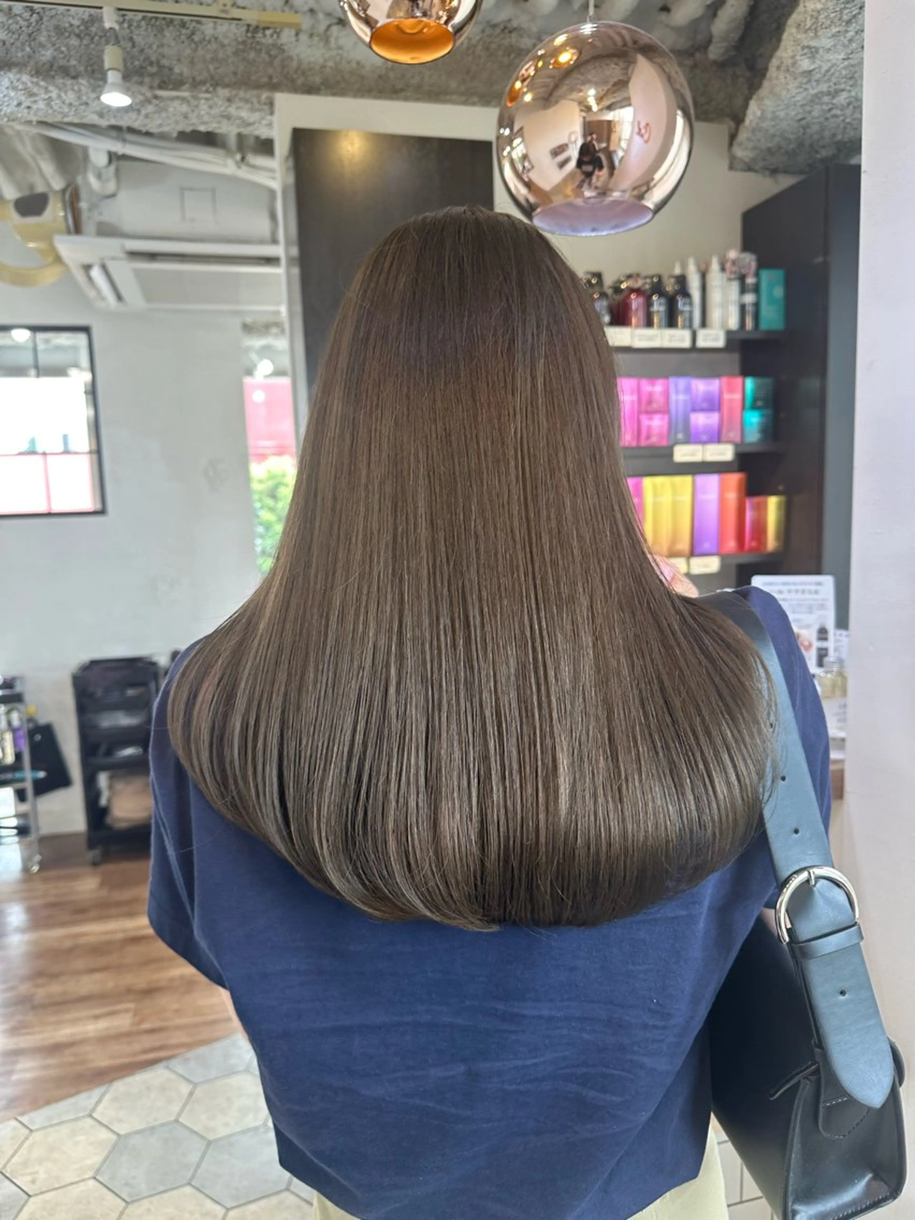 セミロング カット ヘアカラー トリートメント レイヤー/顔周り 田山 穂波のヘアスタイル