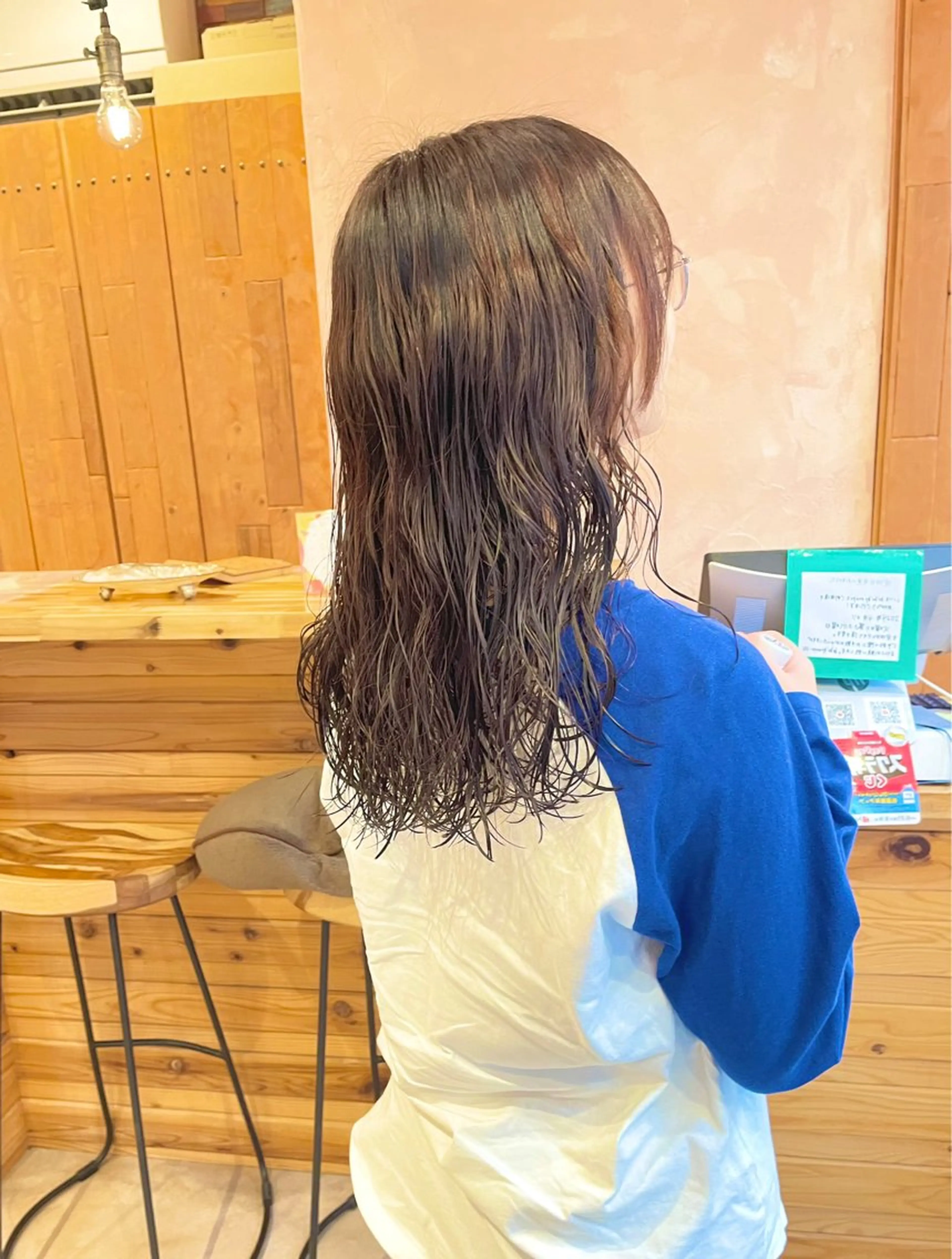 ロング カット パーマ 髪質改善 🧶小林賢人のヘアスタイル