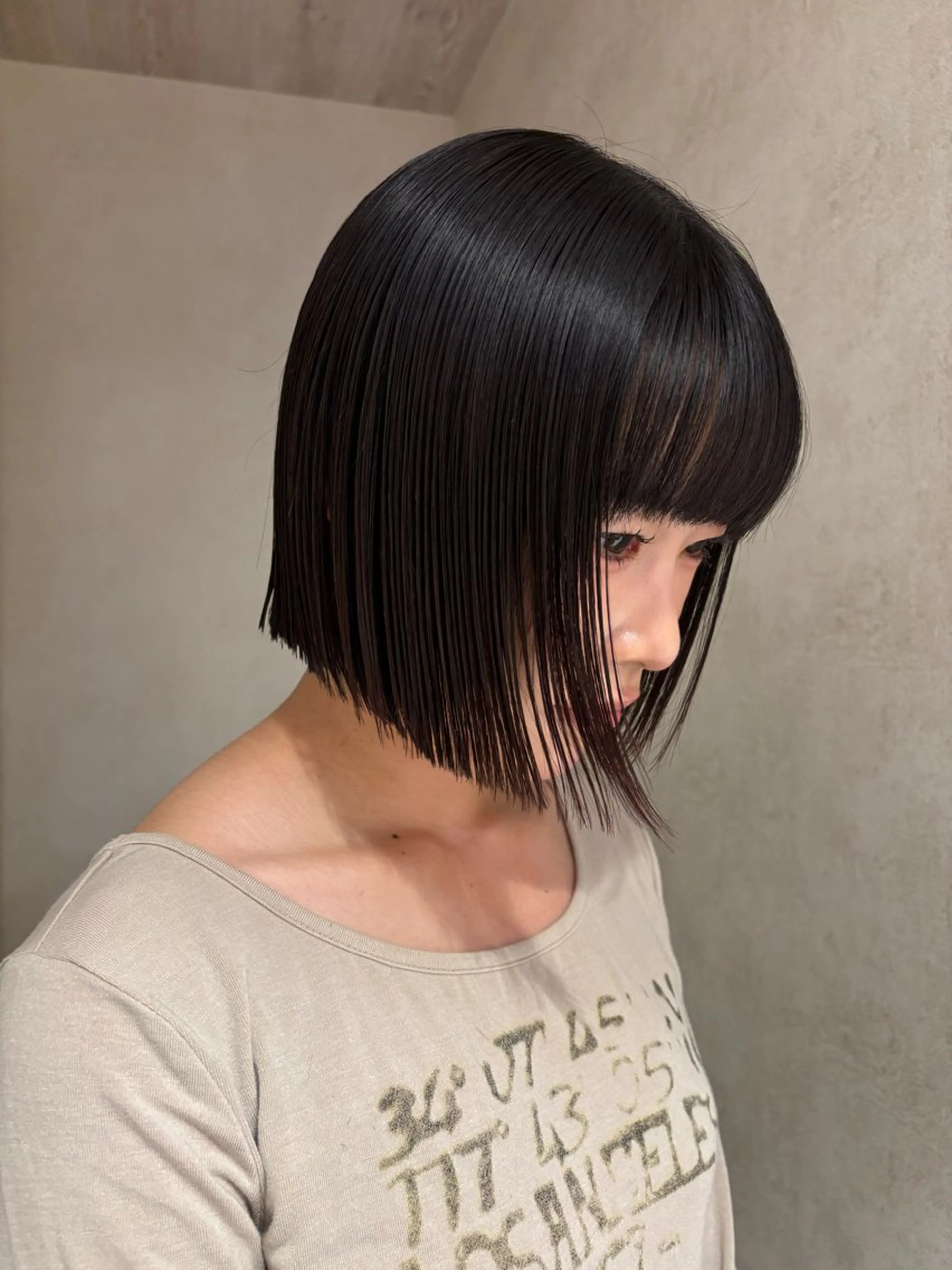 ミディアム カラー カット ヘアカラー レイヤー/ベージュ/ Yurika🐝🤎のヘアスタイル