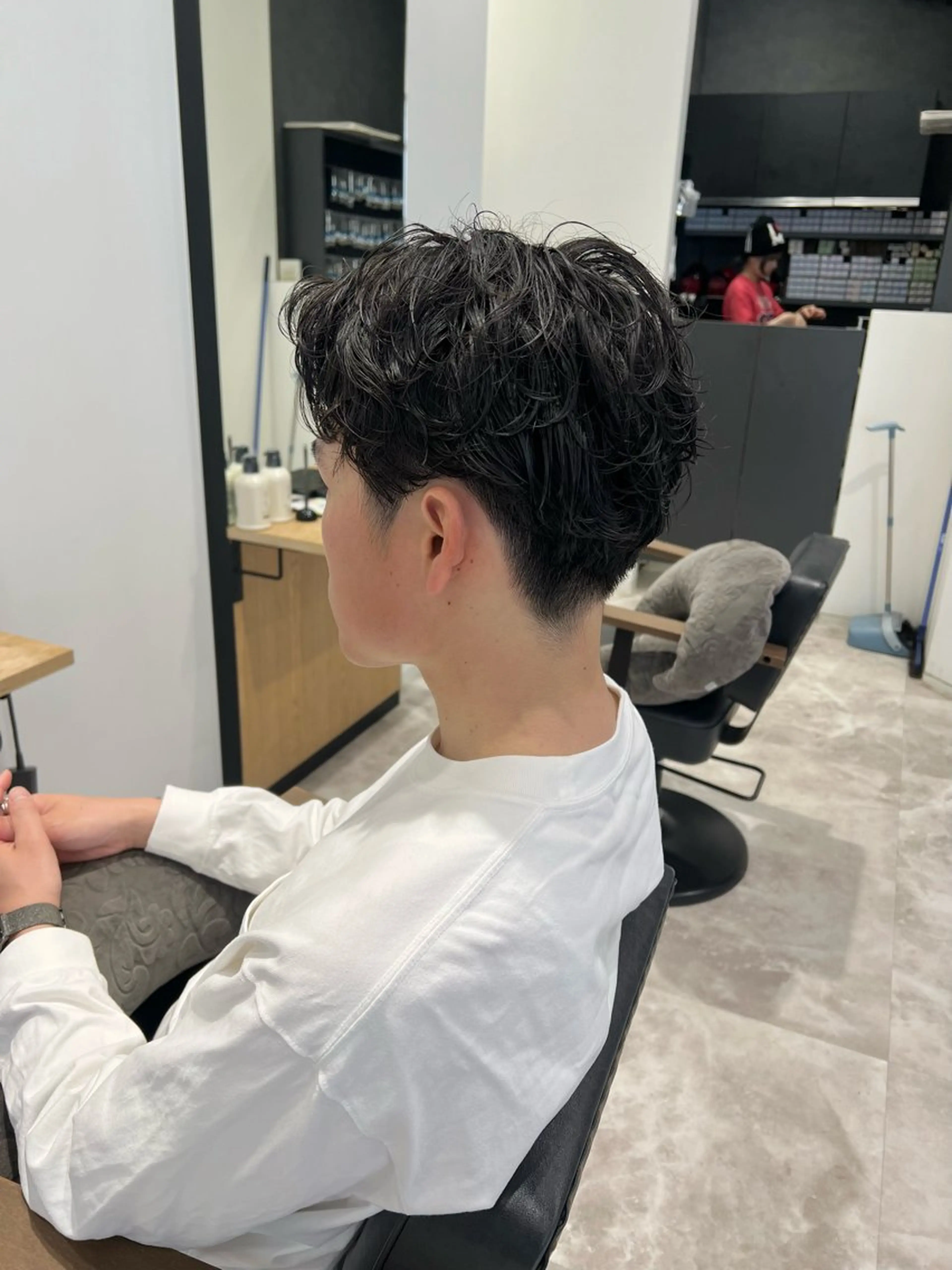 パーマ メンズ カット パーマ 黒阪 なみのヘアスタイル