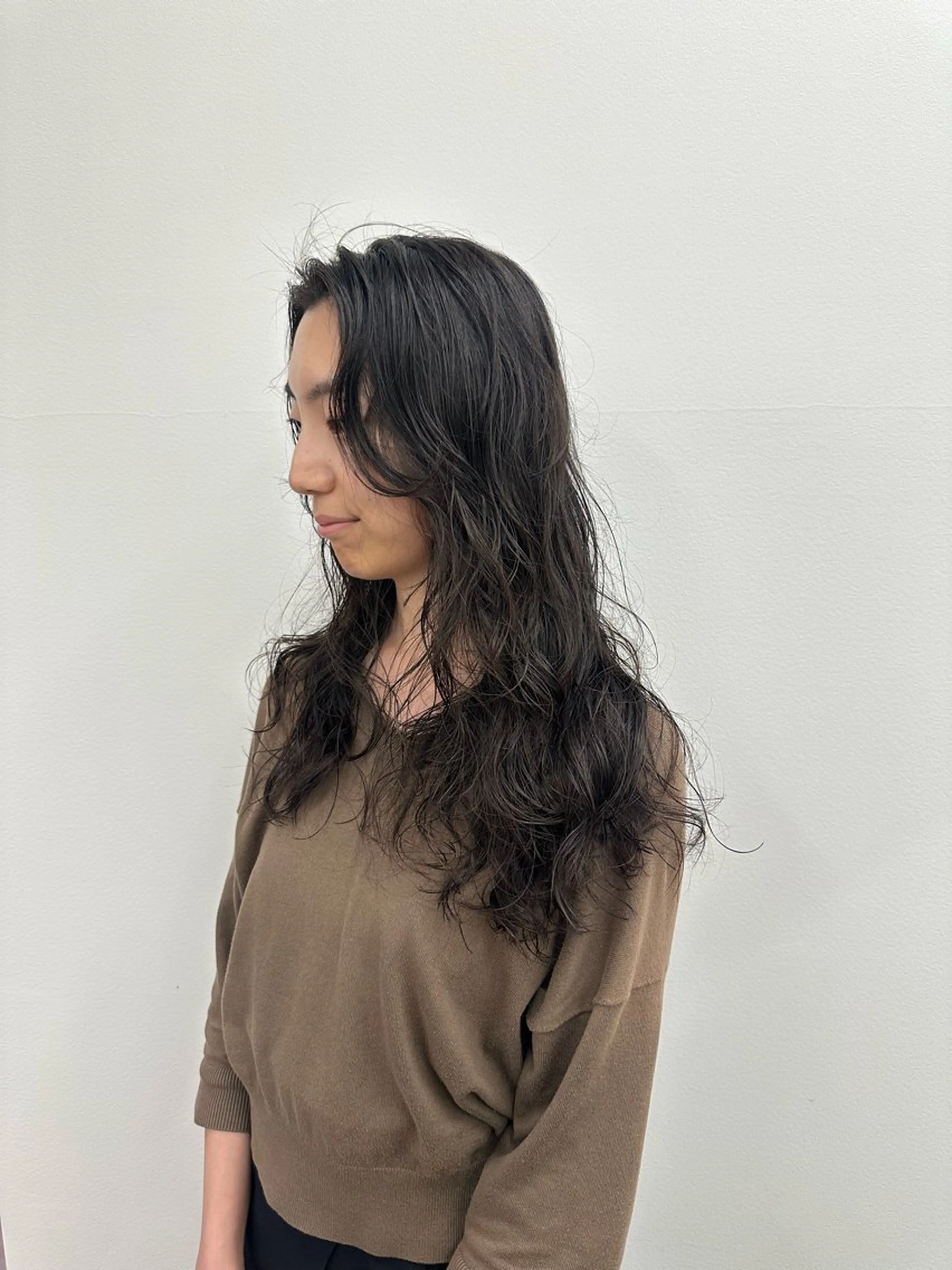 ロング カット パーマ bob / perm 松原吹季のヘアスタイル