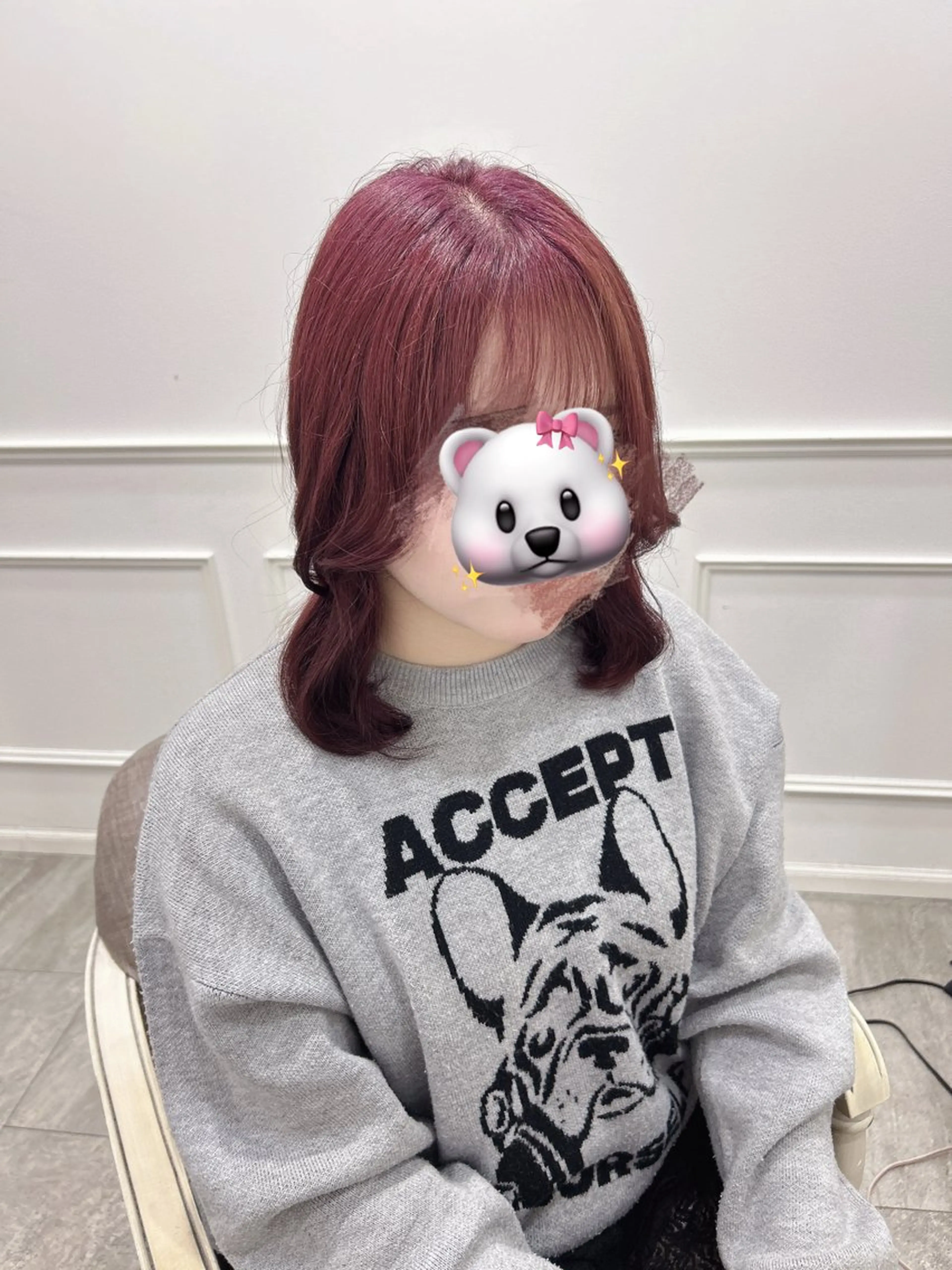 ミディアム カラー 天野 優希のヘアスタイル