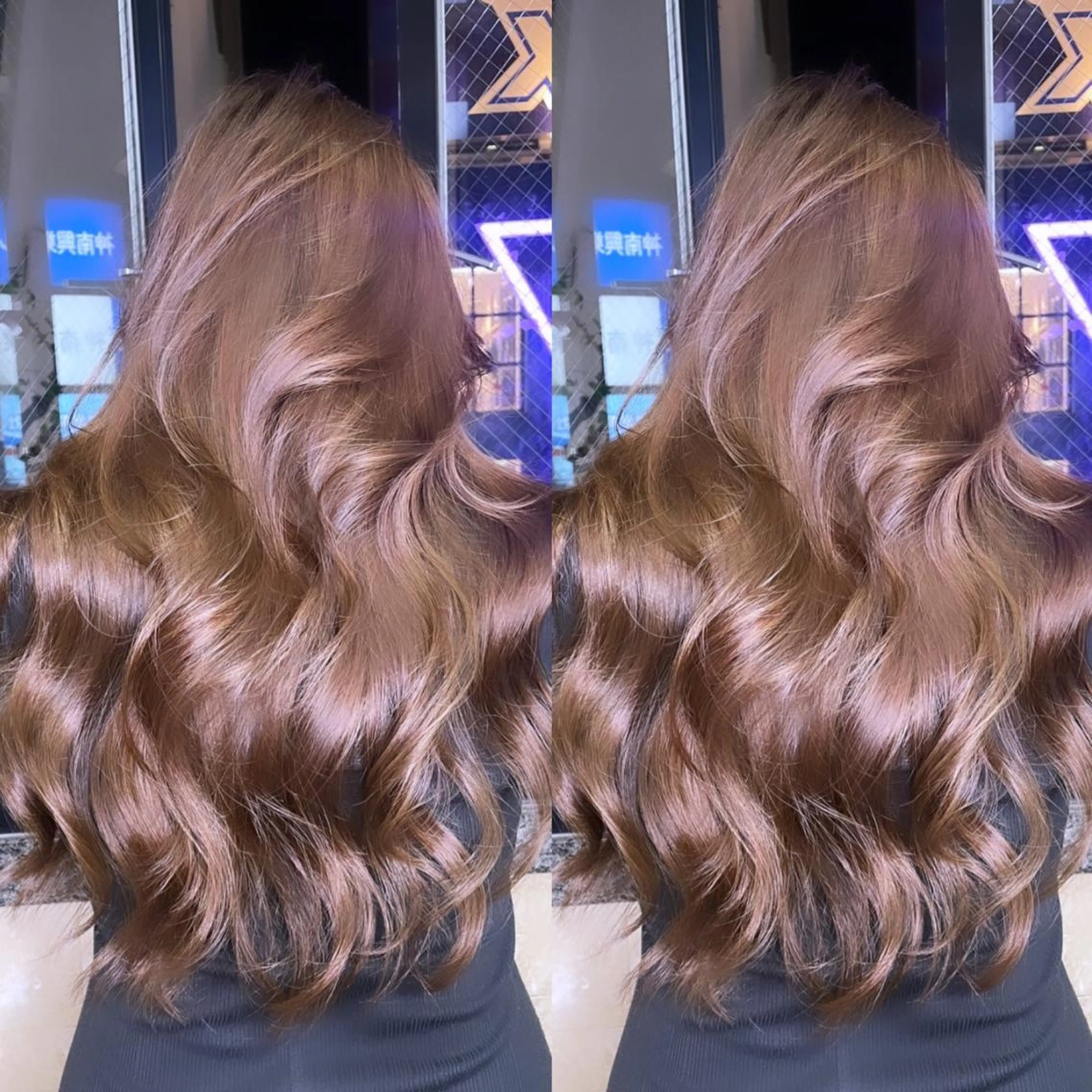 セミロング カラー ヘアアレンジ 韓国レイヤー/ツヤ髪 🤍kosuke🤍のヘアスタイル