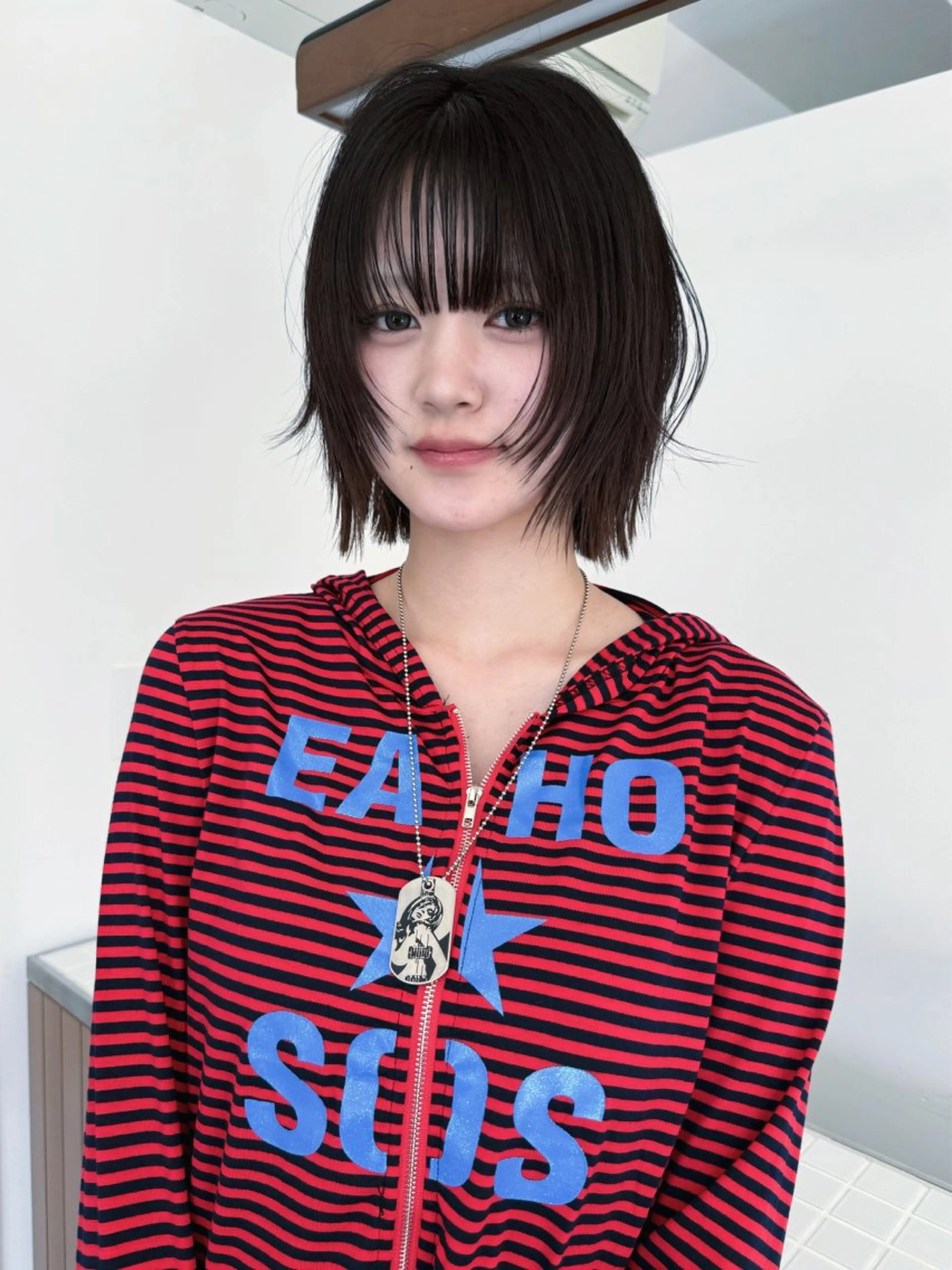 ミディアム レイヤーカット 宮嶋 蓮のヘアスタイル