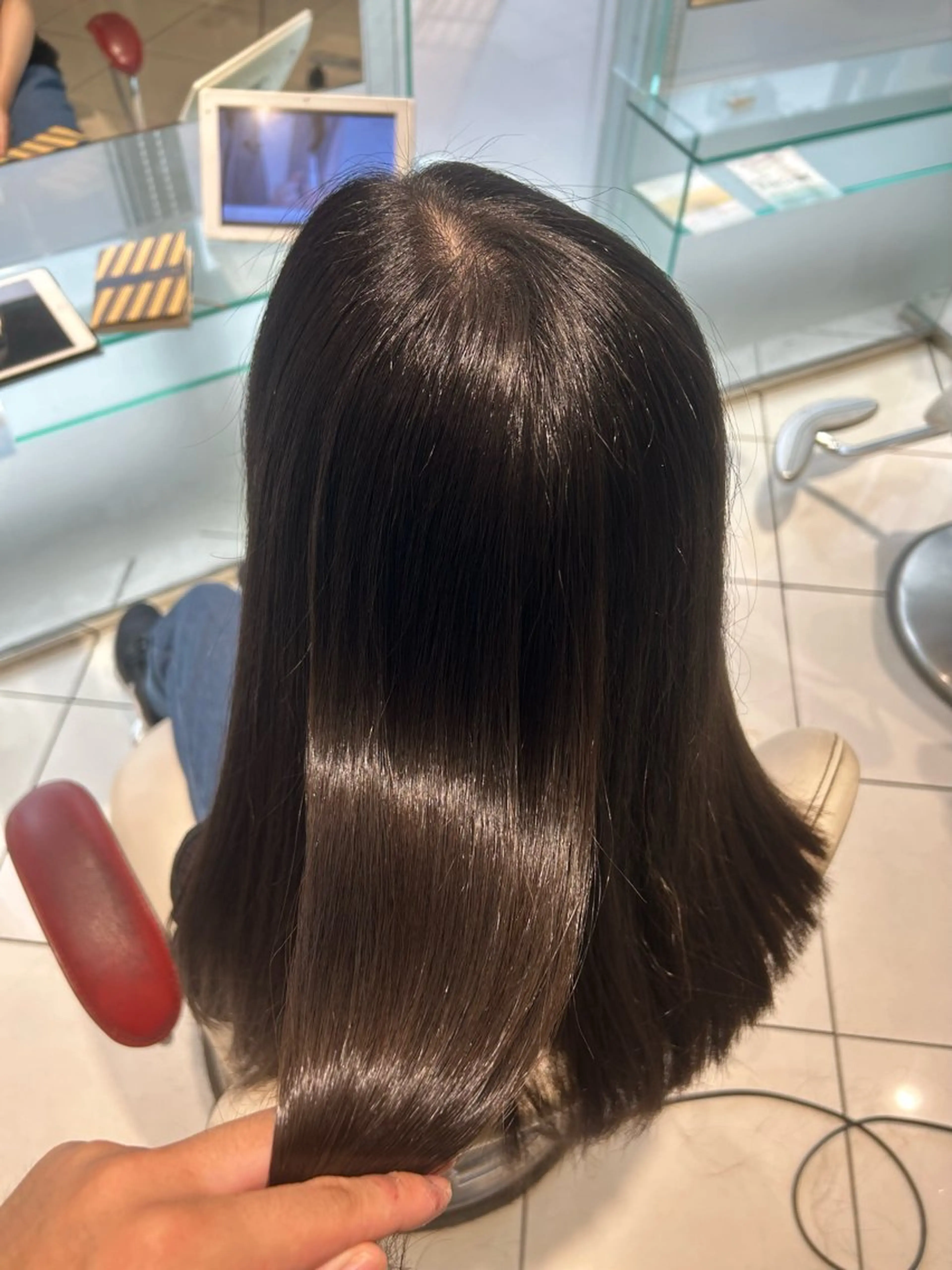 セミロング 美髪縮毛矯正/ 髪質改善/愛敬響のヘアスタイル