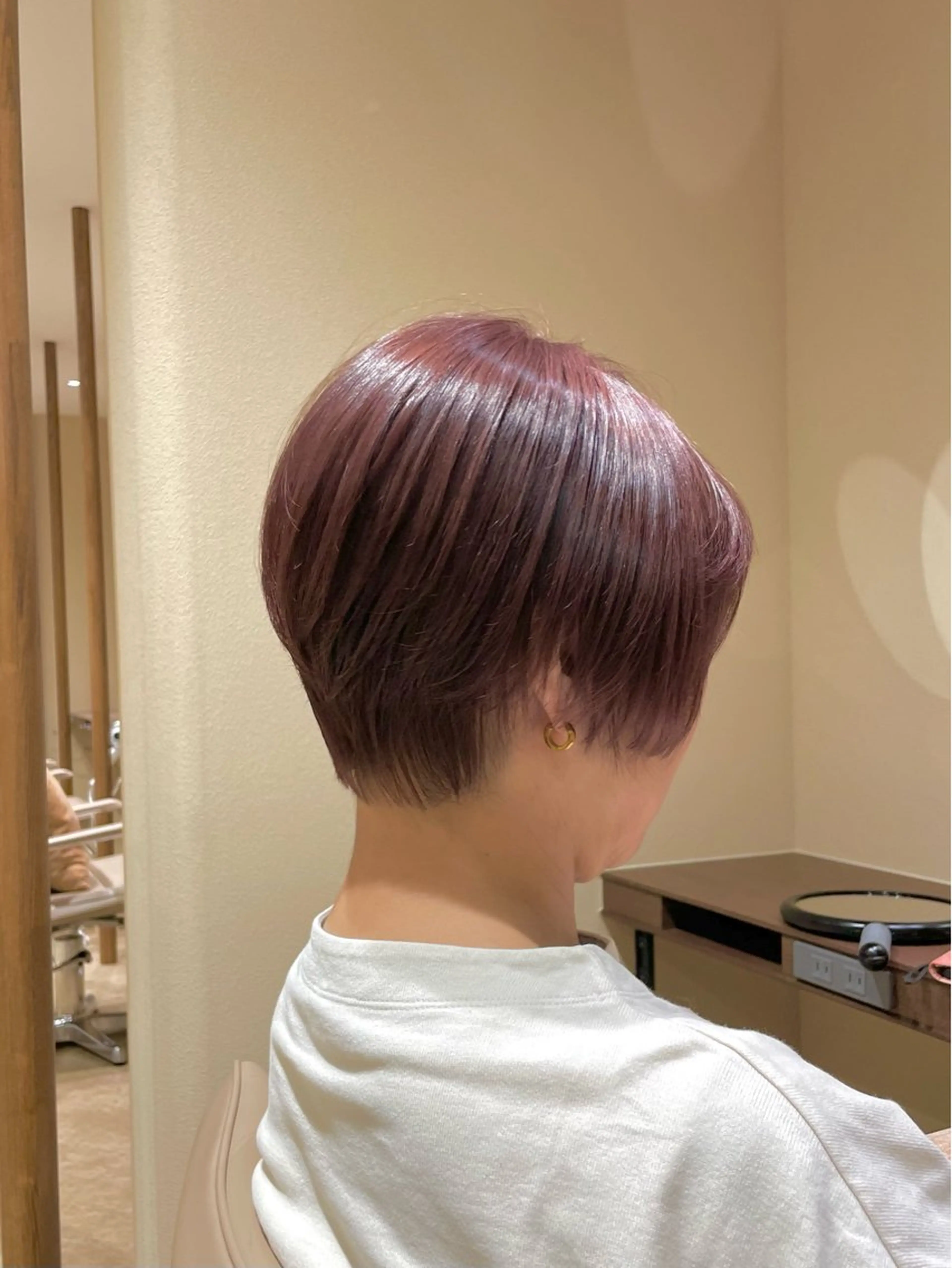 ショート ピンクブラウン ショートヘア Libero／ HARUKA【柏】のヘアスタイル