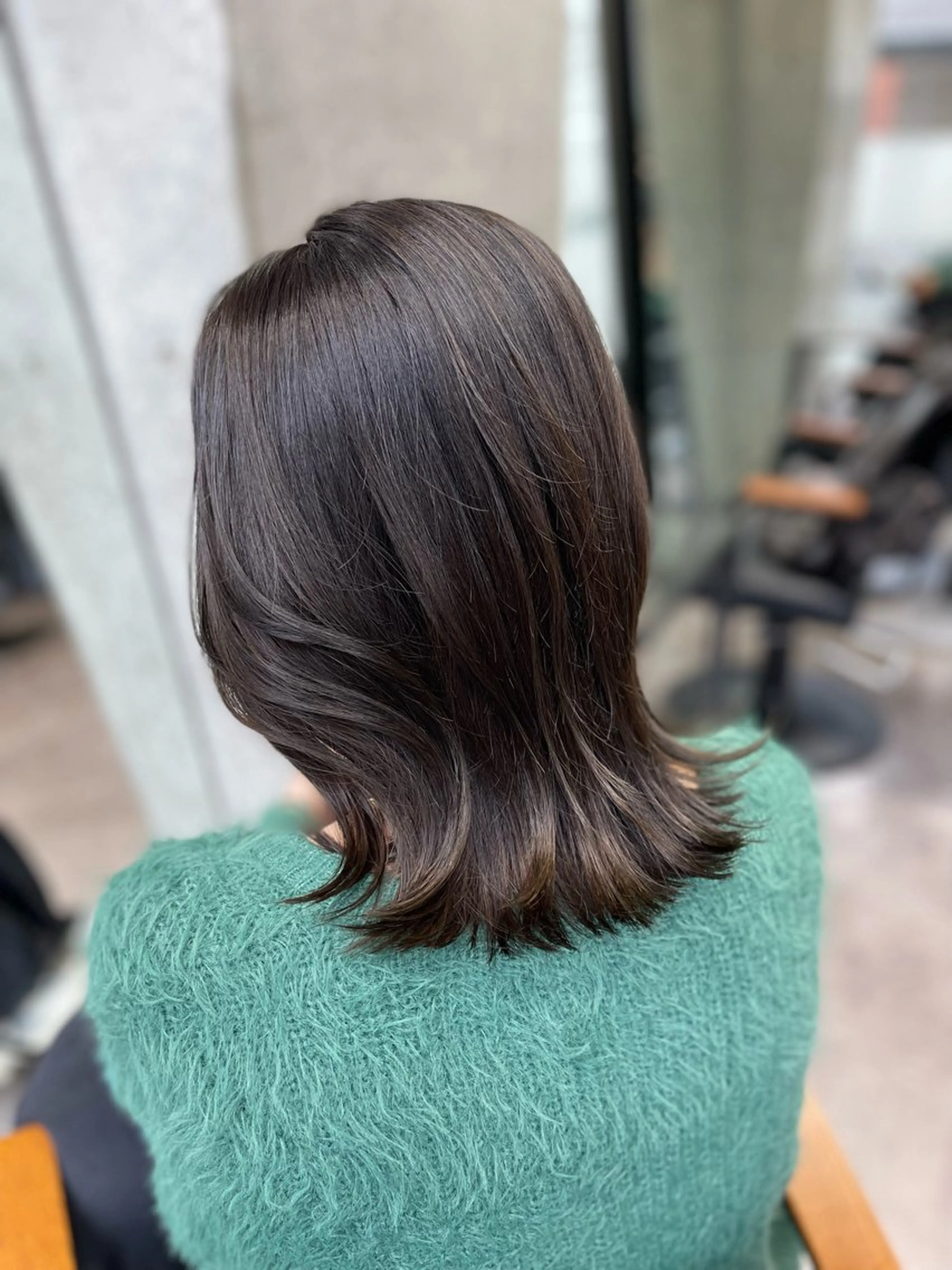 ミディアム カラー カット ヘアカラー 髪質改善/堀江 ケアカラーtoshiのヘアスタイル