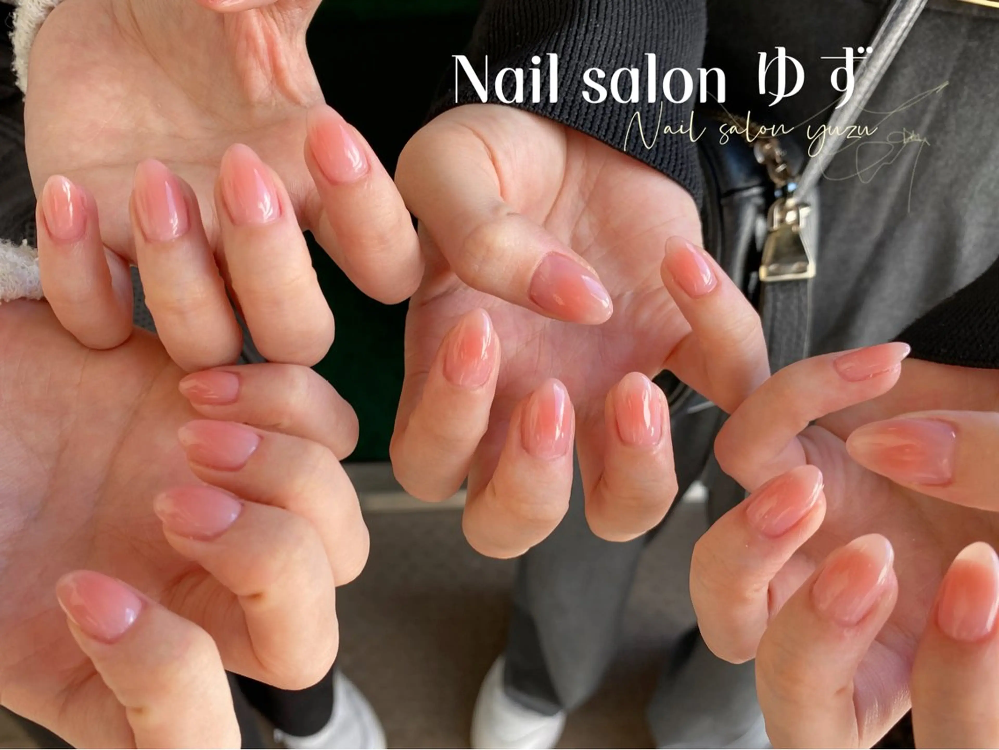 ネイル カジュアル チークネイル フットネイル フレンチネイル ジェルネイル ゆず- Nail Salonのネイルデザイン