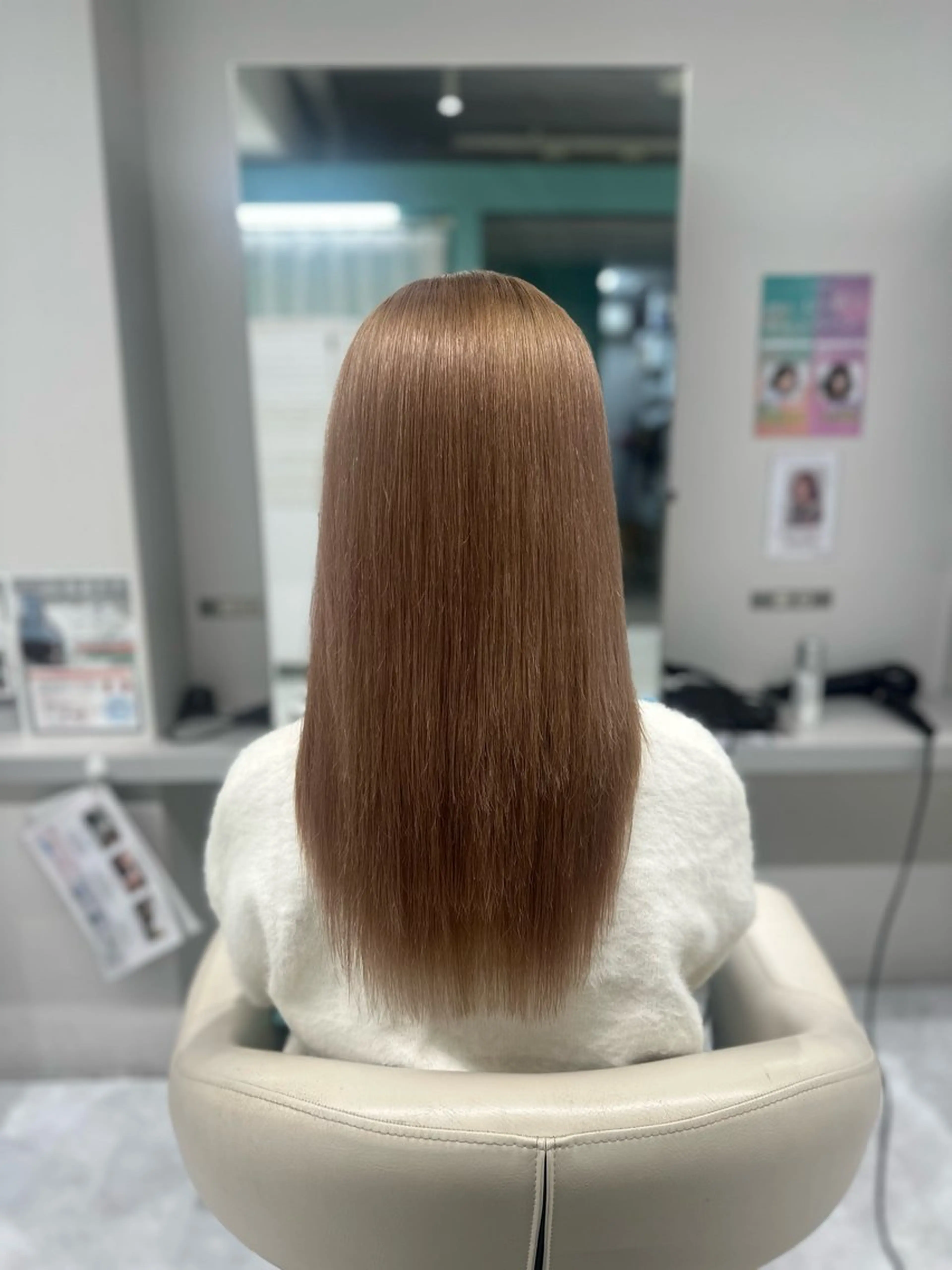 ロング パーマ 縮毛矯正 縮毛矯正 LUPI byLee MIUのヘアスタイル