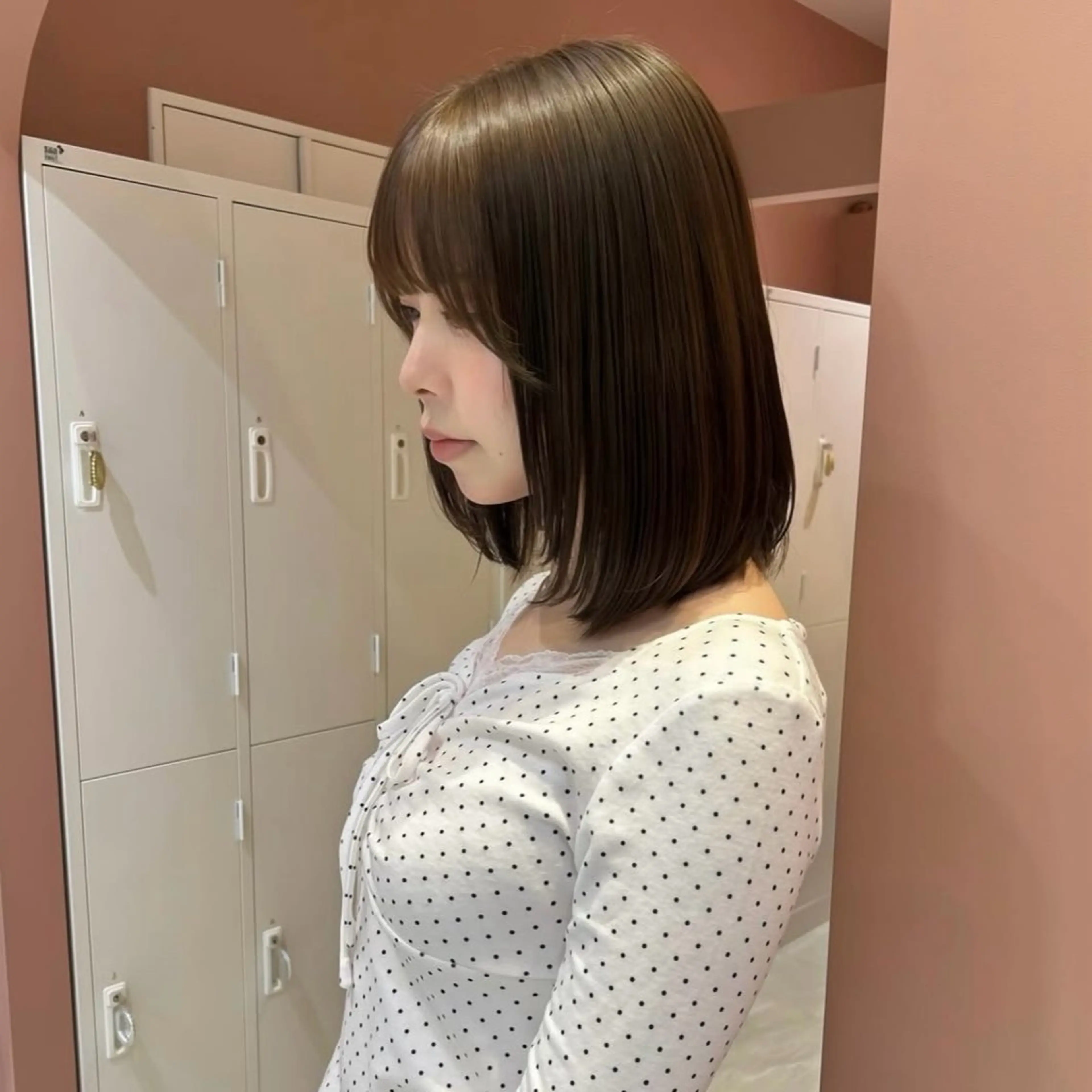 ミディアム カラー ヘアカラー 透明感カラー/ 髪質改善✨️🎀萌愛のヘアスタイル