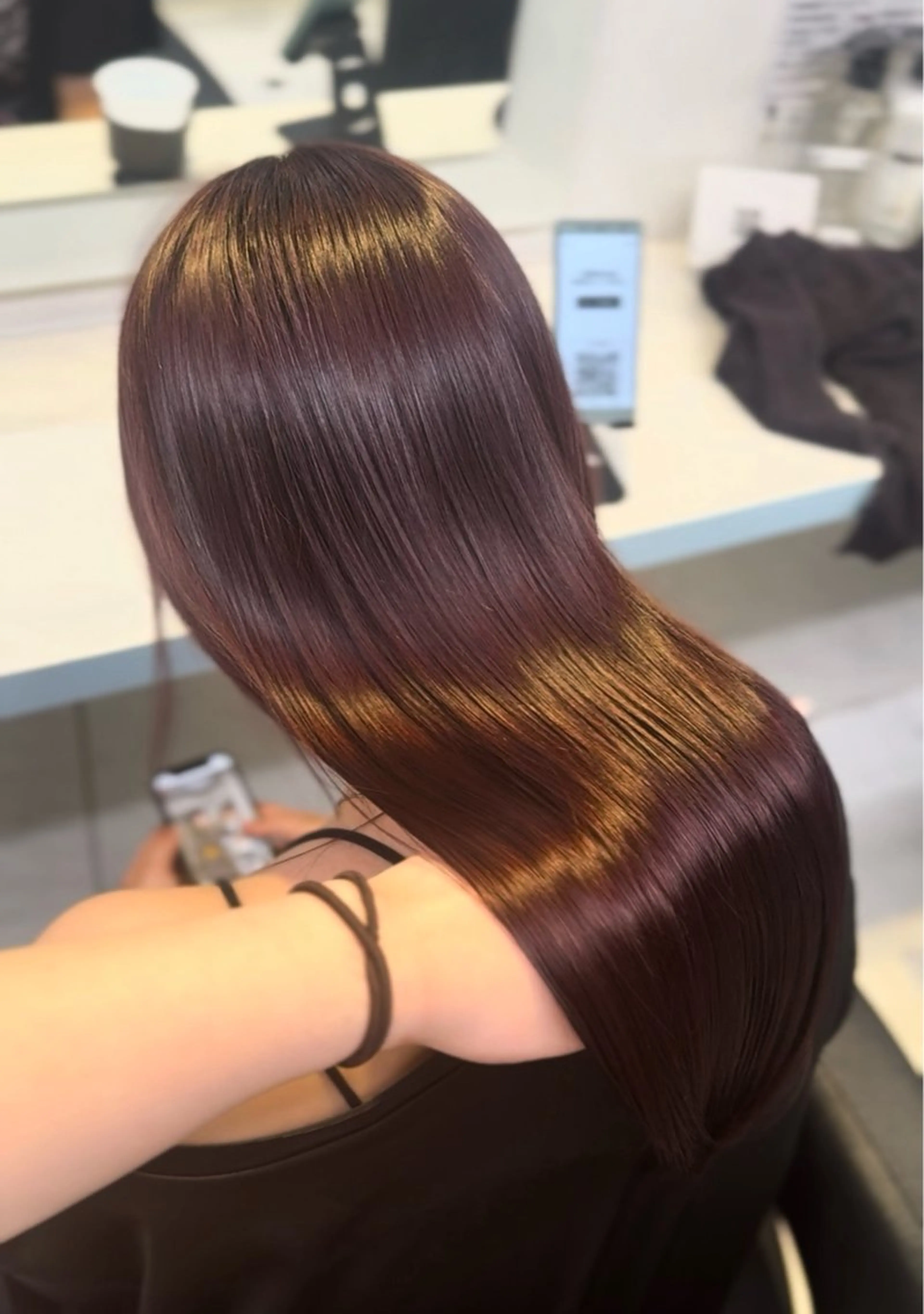 ロング カラー ヘアカラー トリートメント ヘアセット NANA💓韓国ヘア /レイヤー/暖色💓のヘアスタイル