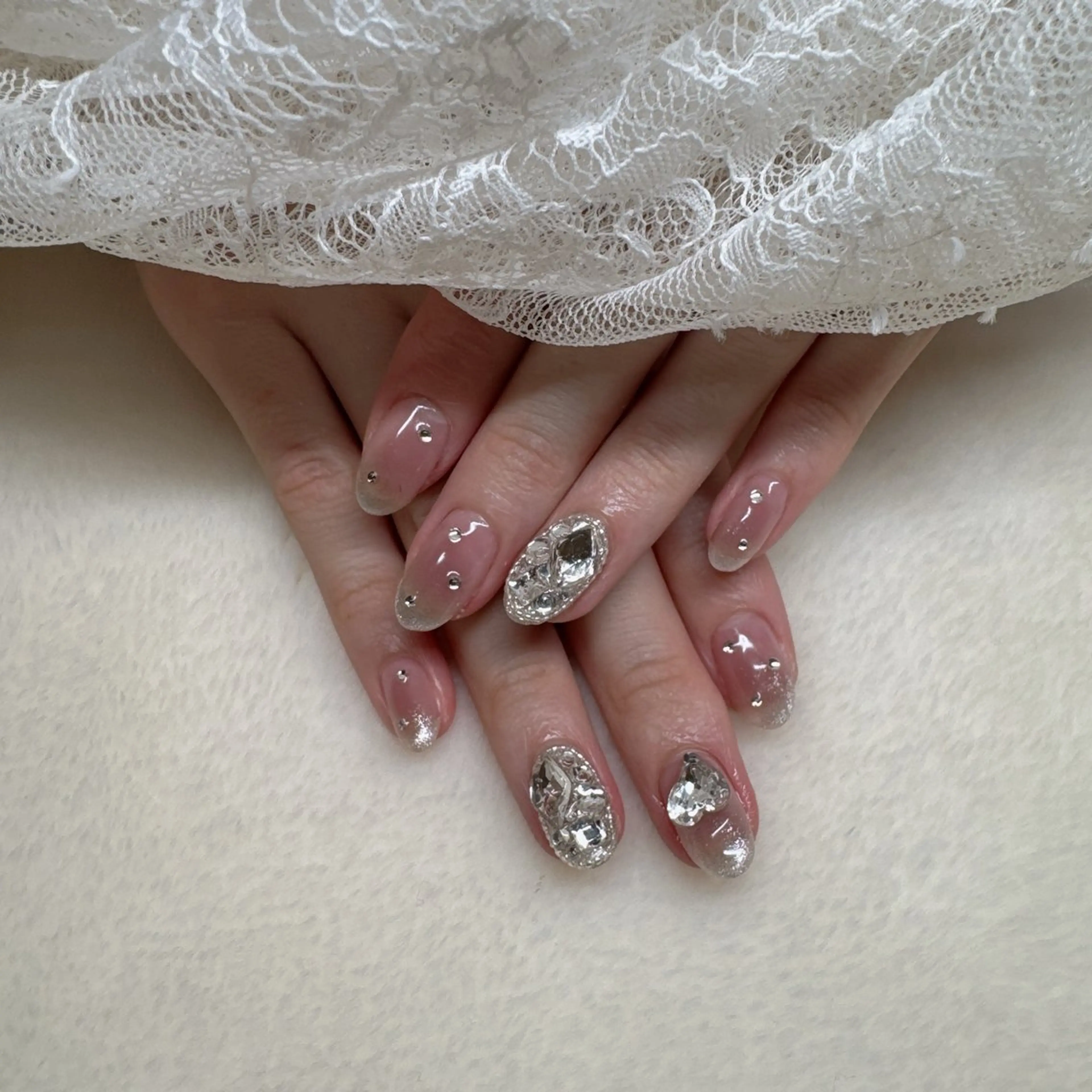 ネイル ハンドネイル 韓国ネイル/ワンホン ネイル🎀表参道3分のネイルデザイン