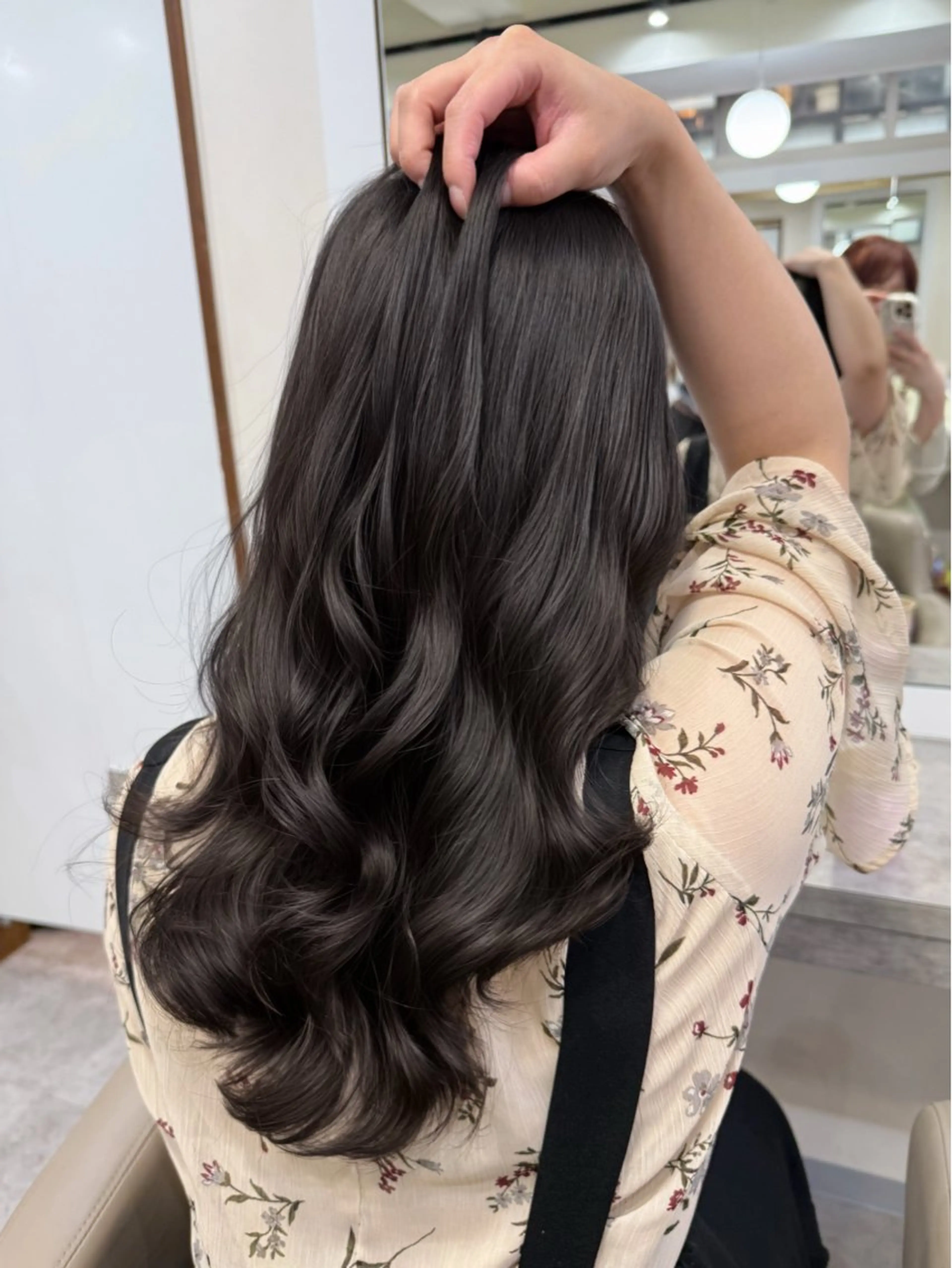 セミロング パーマ 韓国風パーマ/ヘア セット/店長みづきのヘアスタイル