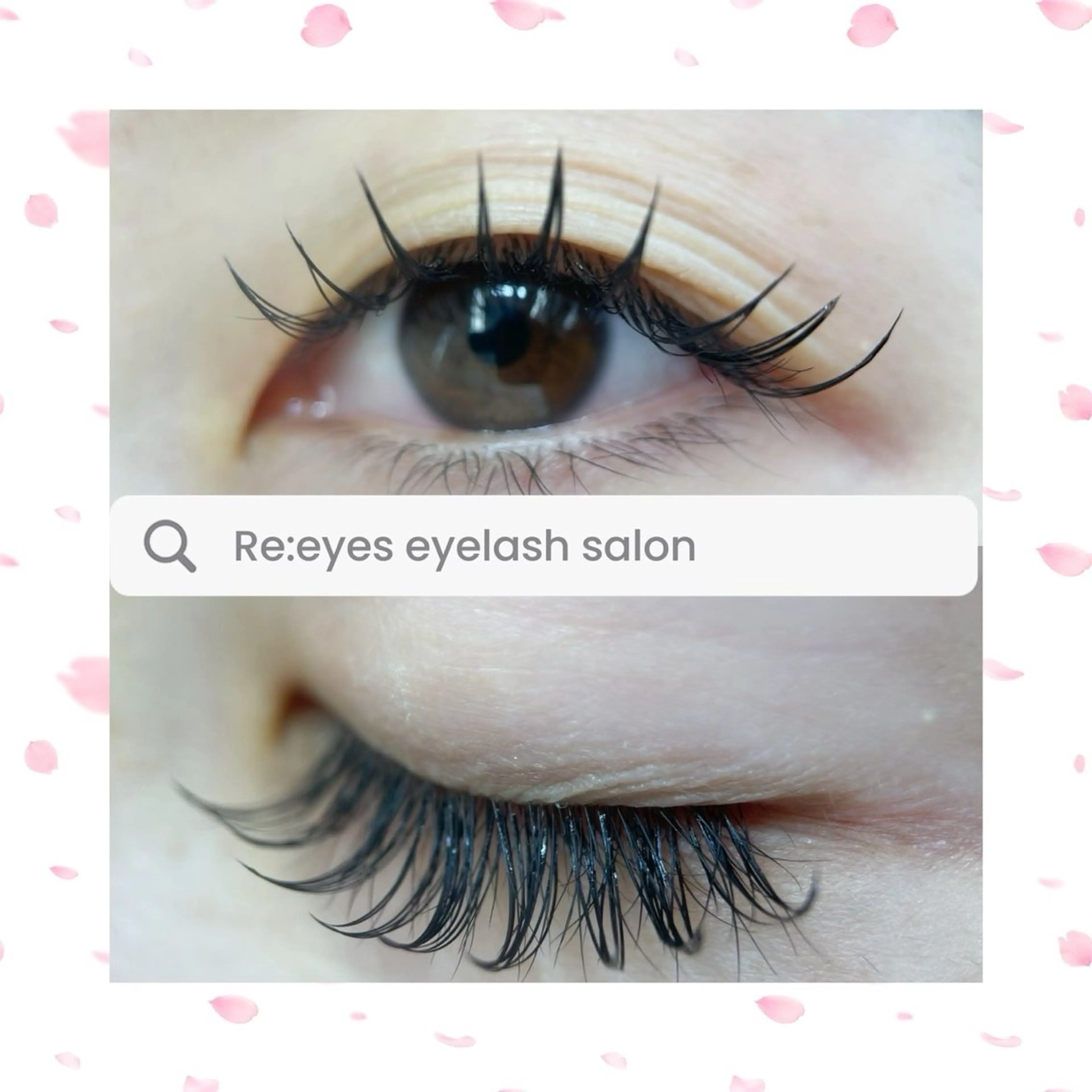 マツエク・マツパ Cカール フラットラッシュ Re:eyes🌙 〜リアイズ〜のマツエク・マツパデザイン
