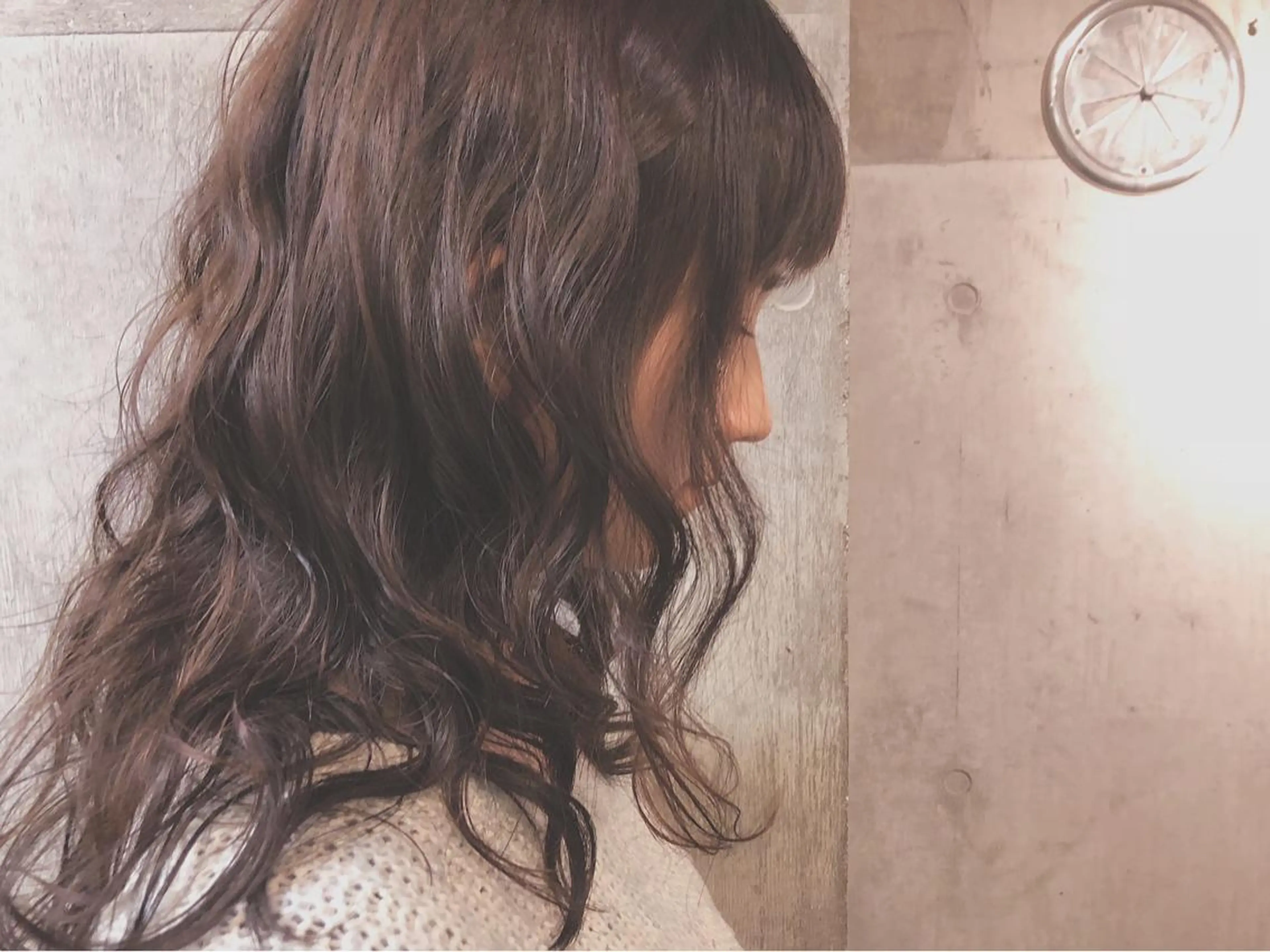 ロング カラー パーマ 土屋かすみ✁︎. ꙳ 姫カットのヘアスタイル