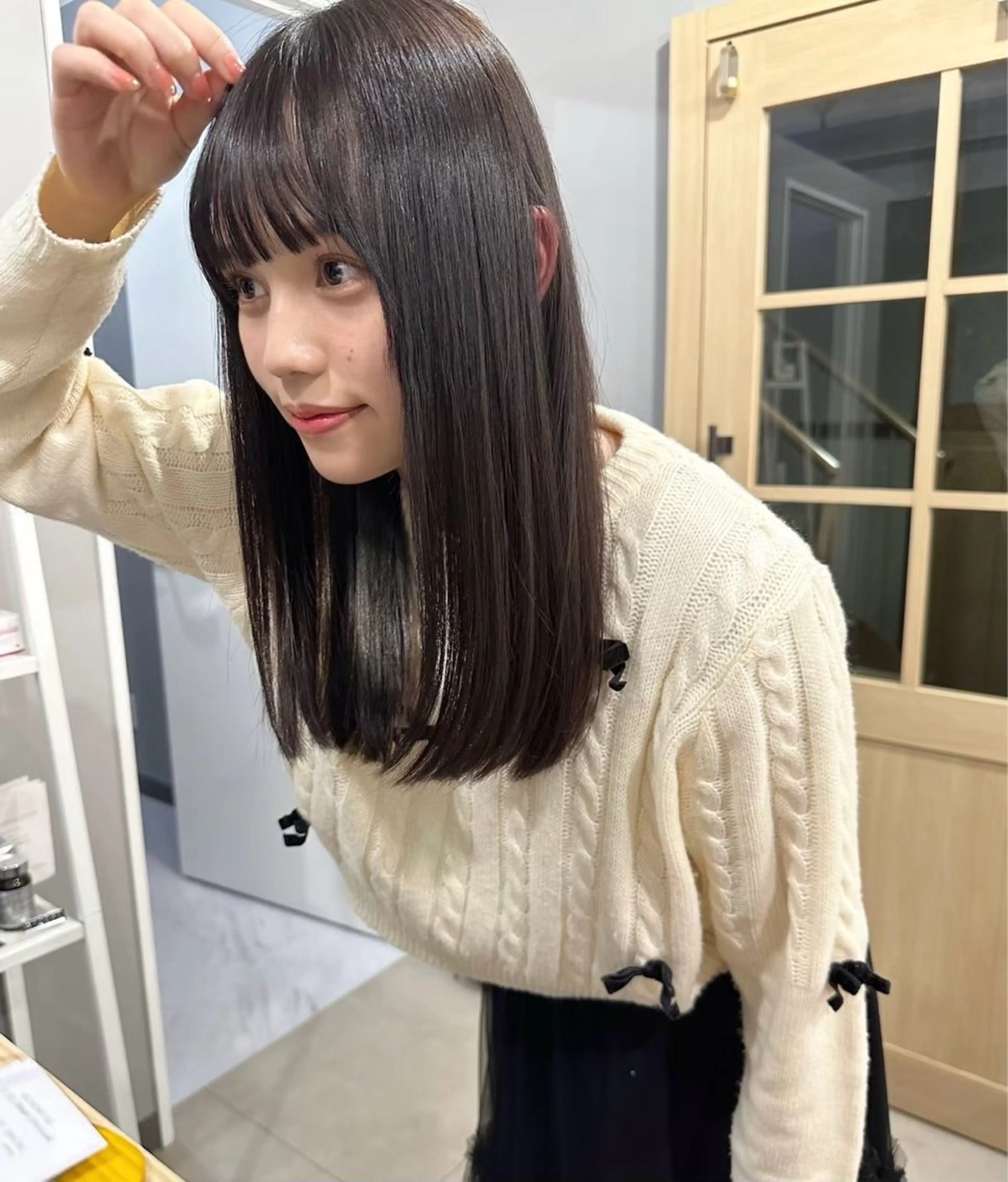 セミロング カラー カット ヘアカラー トリートメント 🌬️attrait 髪質改善/個室サロンのヘアスタイル