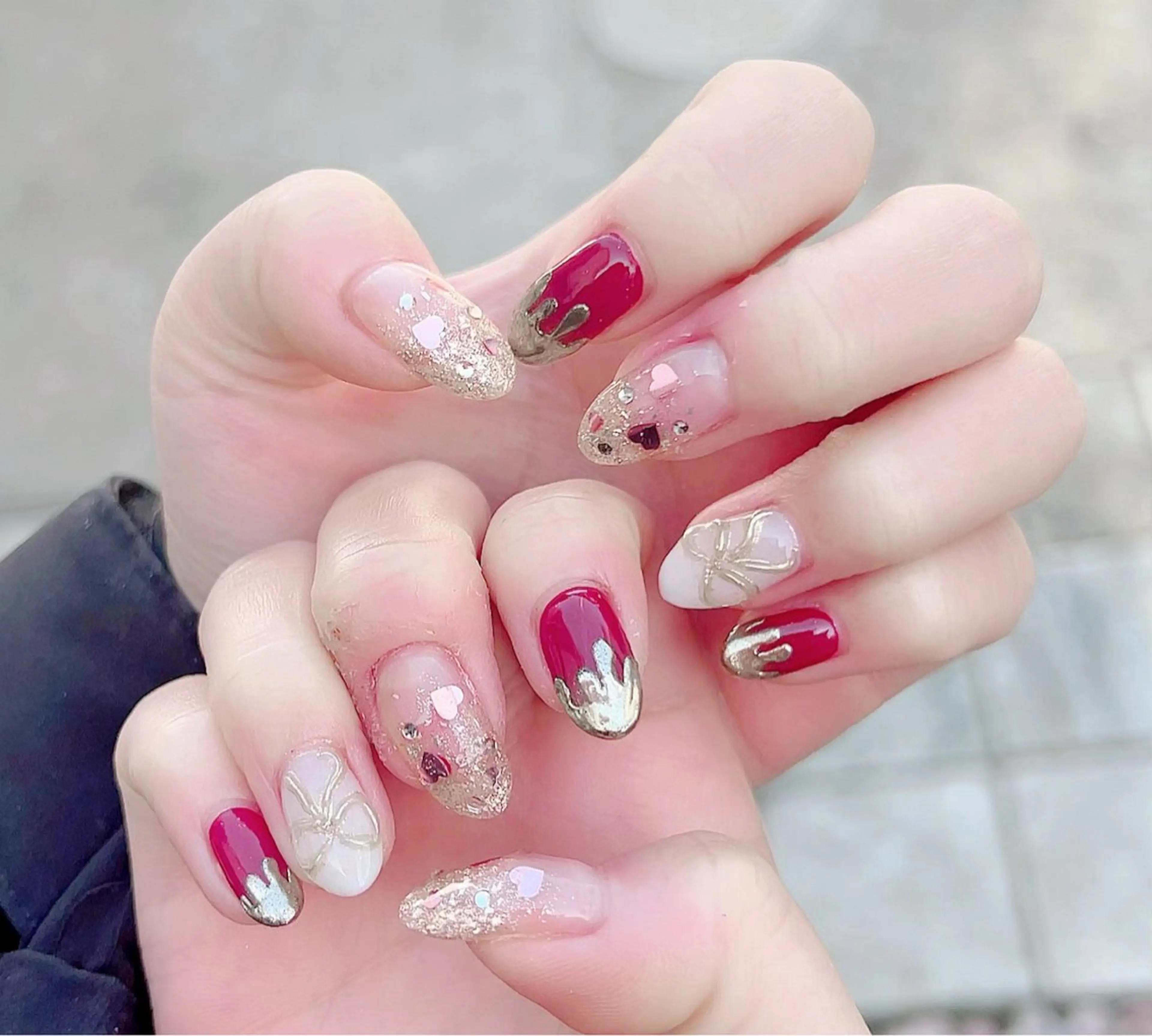 ネイル 持ち込み バレンタイン Nail Salon Ｄream Mamのネイルデザイン