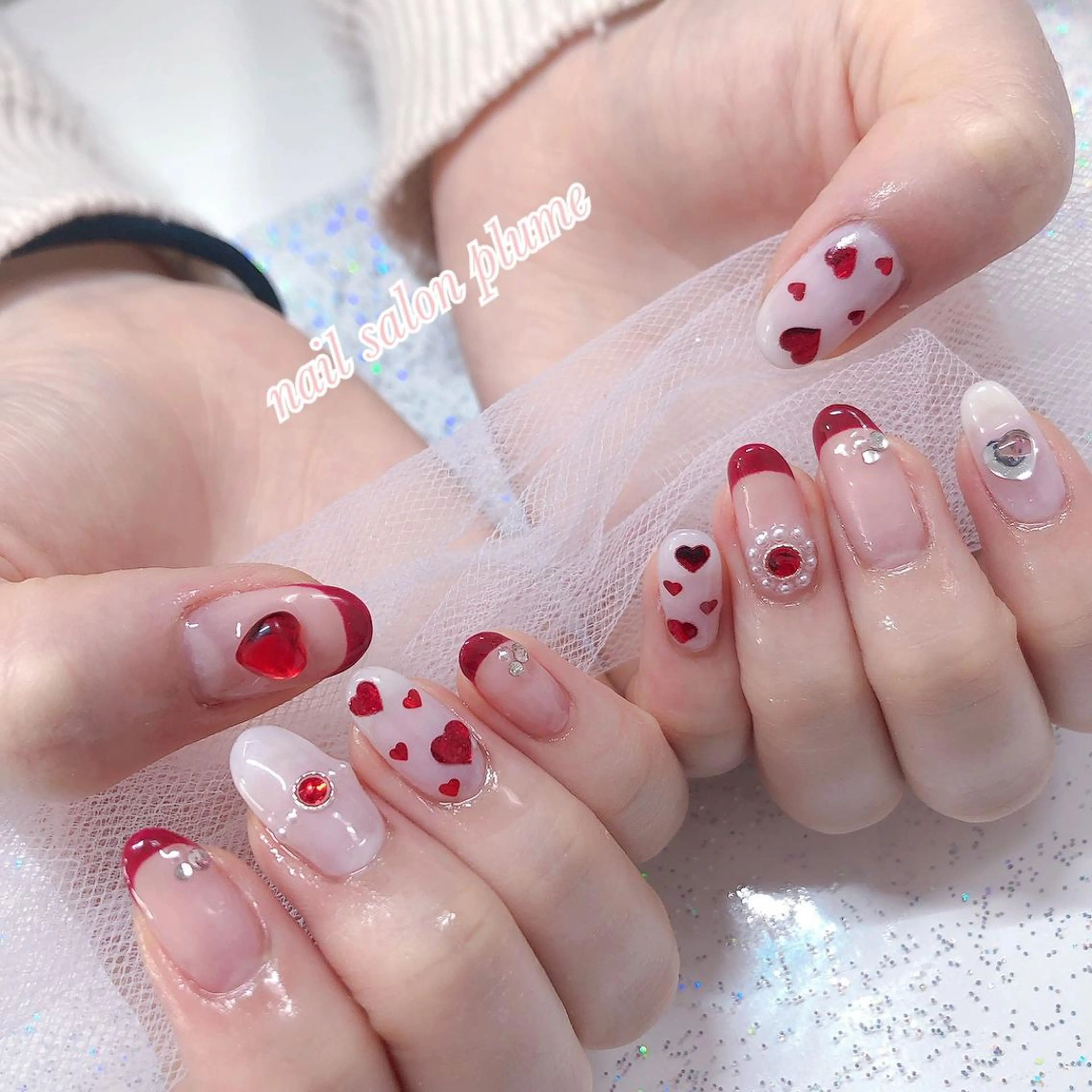 ネイル ハンドネイル plume nail ☆韓国ネイルのネイルデザイン