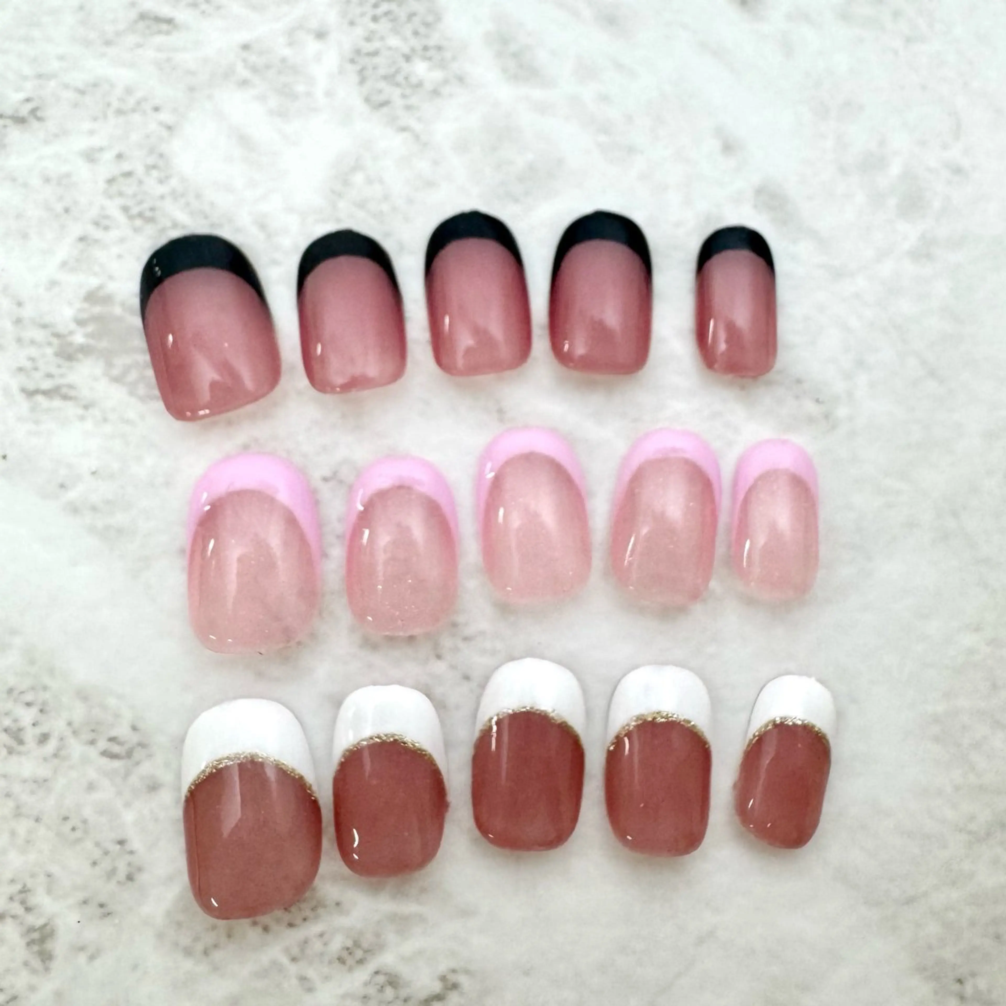 ジェルネイル フレンチ｜カラーグラデーション 【hand】の写真