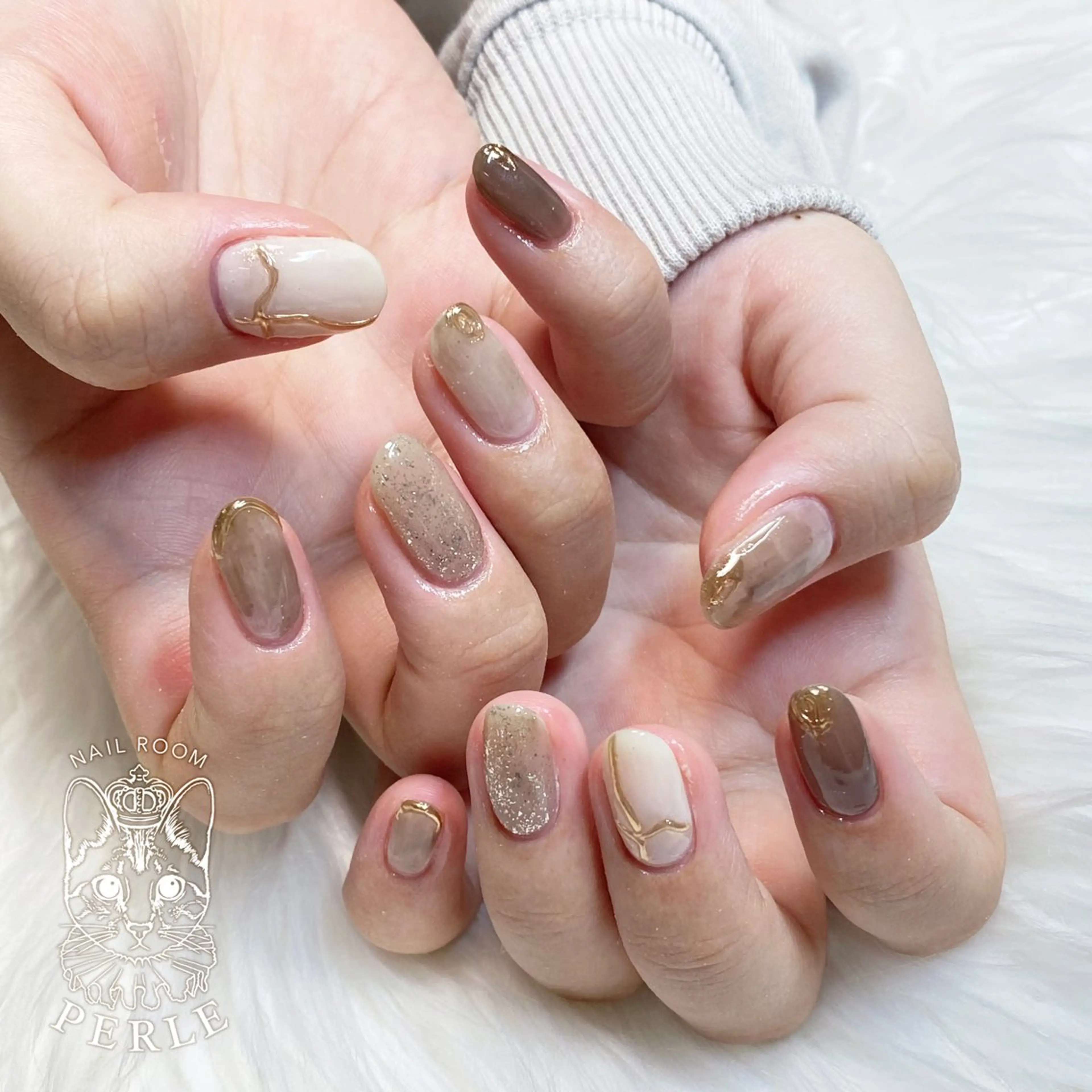 ネイル ハンドネイル nail room Perleのネイルデザイン