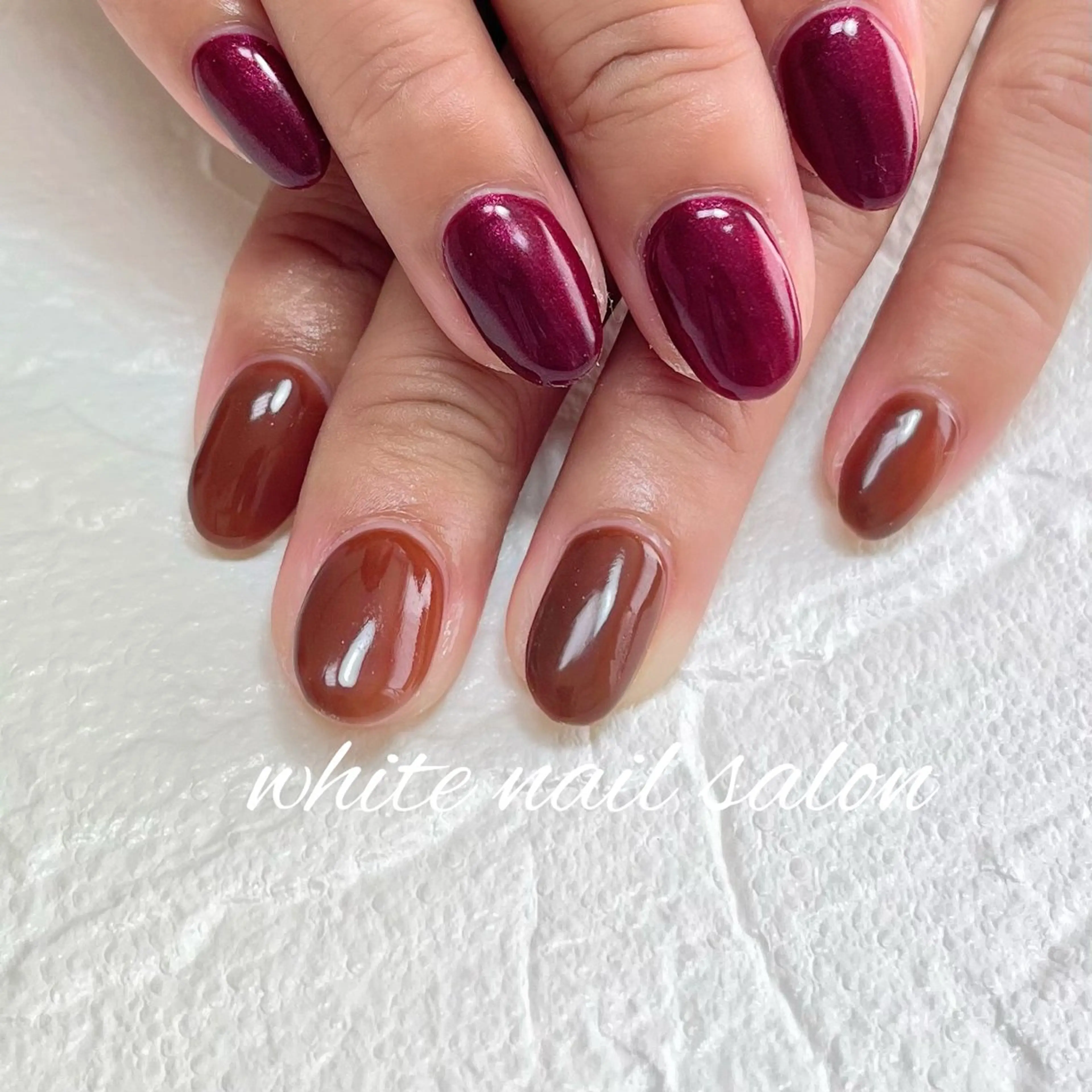 ネイル ラメ(グリッター) シンプルネイル white nail salonのネイルデザイン